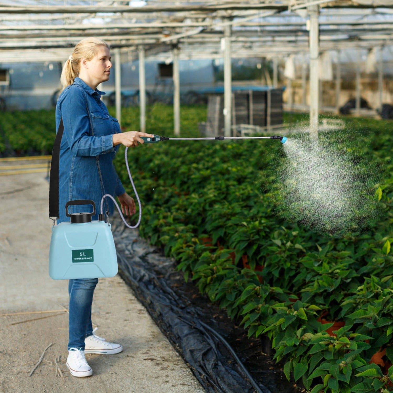 GBruno 5L Battery-Powered Garden Sprayer