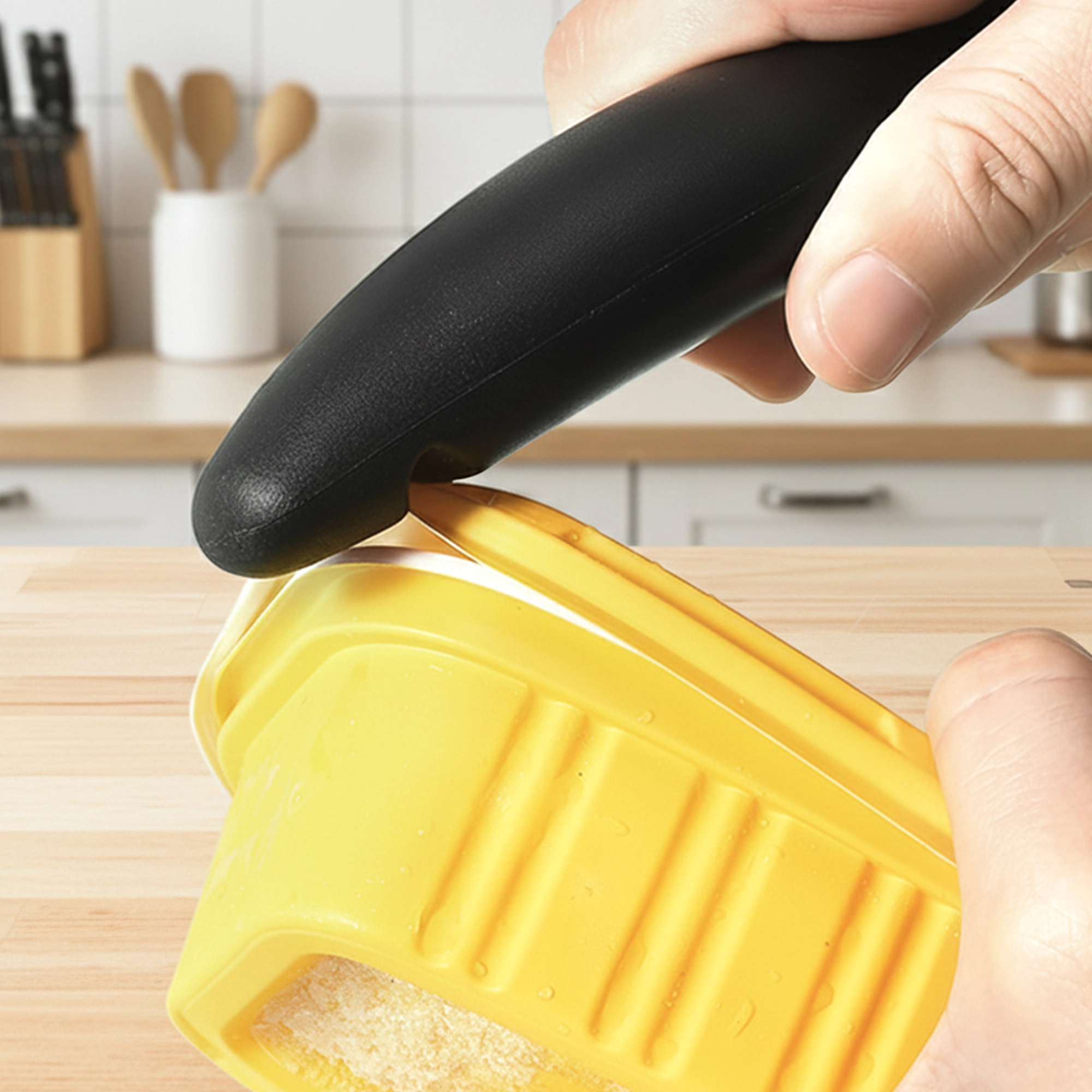 Cheer Collection Heavy Duty Stainless Steel Ice Cream Scoop with Soft Grip Handle and Lid Opener