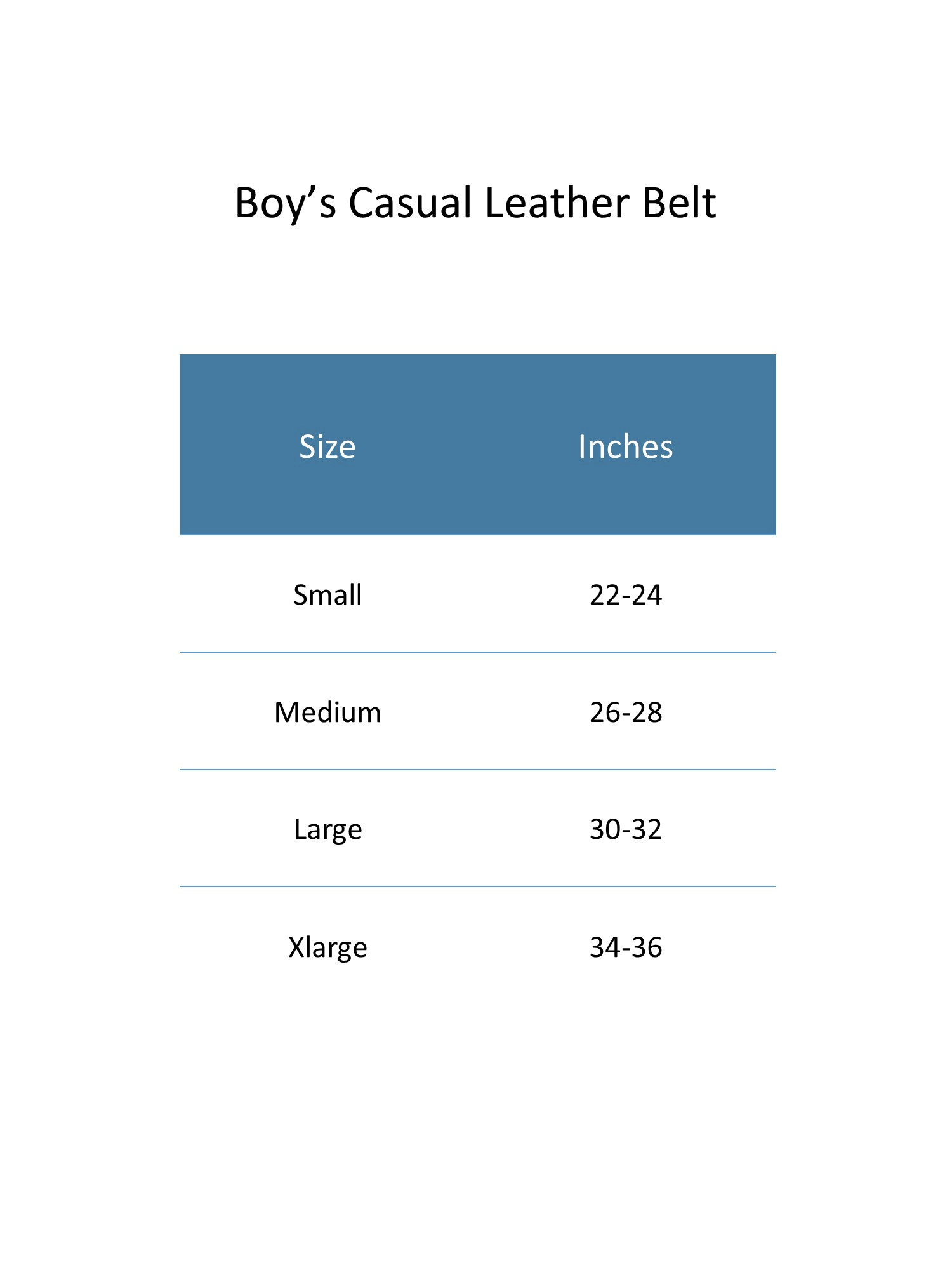 Stone Mountain Boy's 28mm Casual Leather Belt