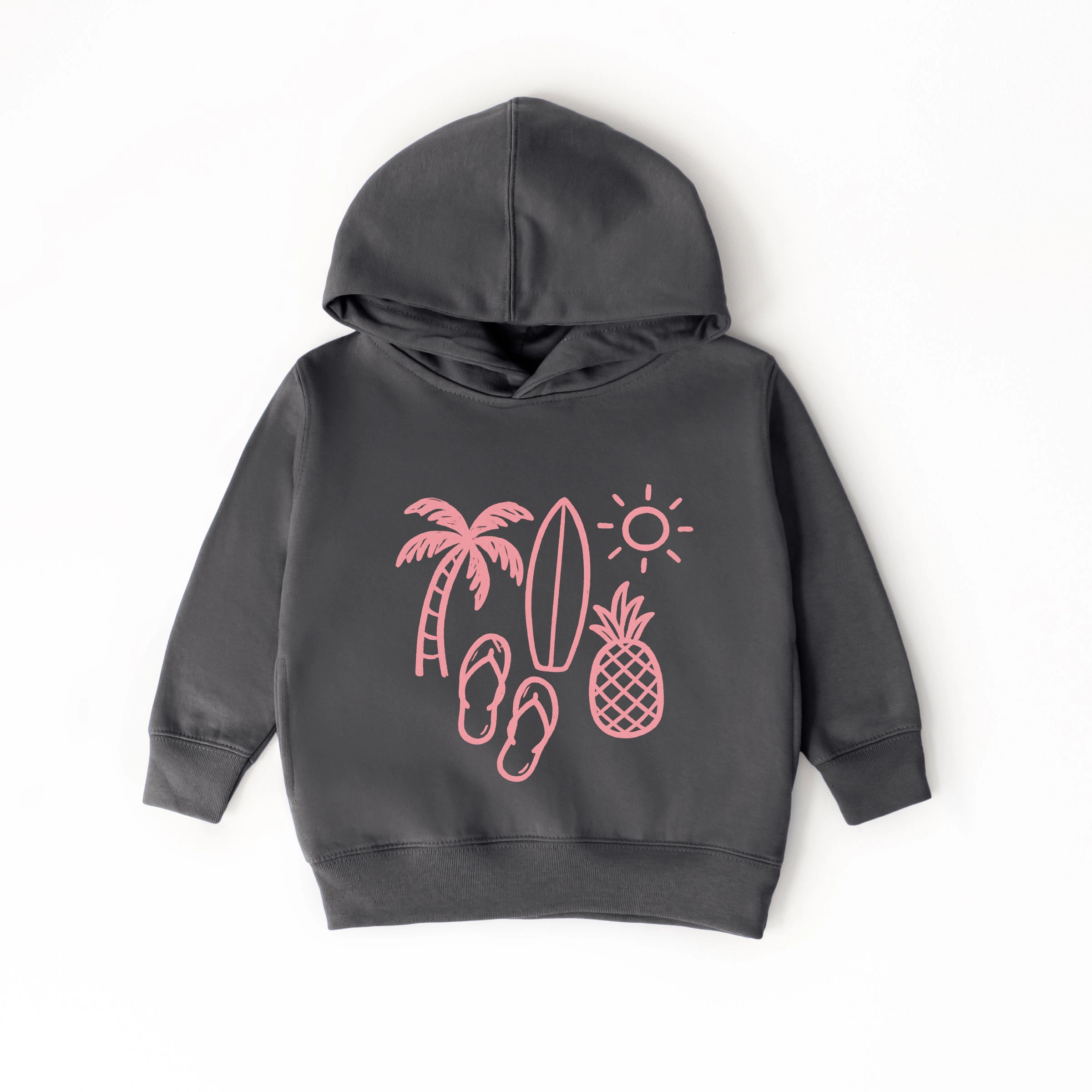 The Juniper Shop - Beach Elements Outline Toddler Hoodie