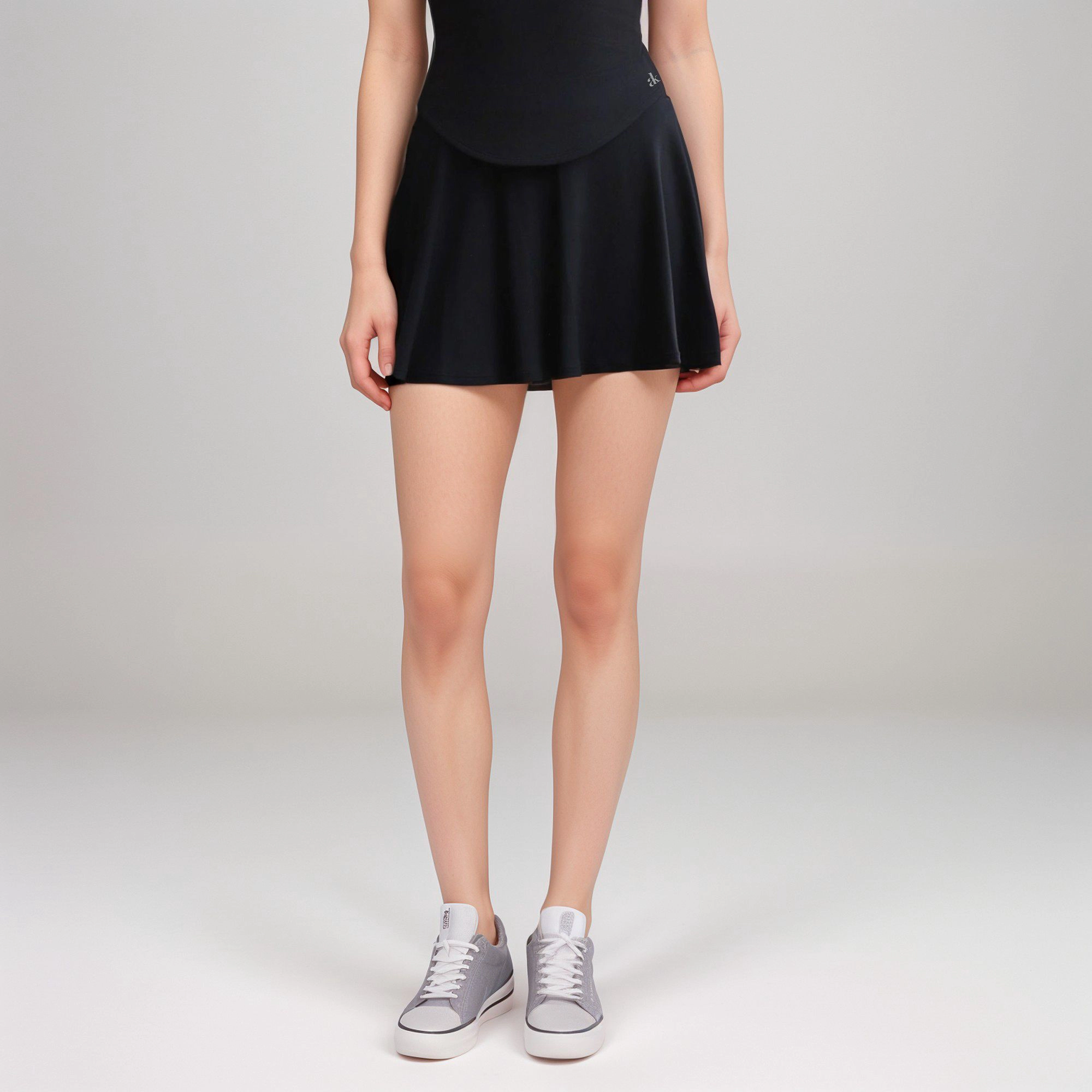 Anna-Kaci Women's Flowy Active Skirt with Smooth High Waistband and Lightweight Stretch Fabric