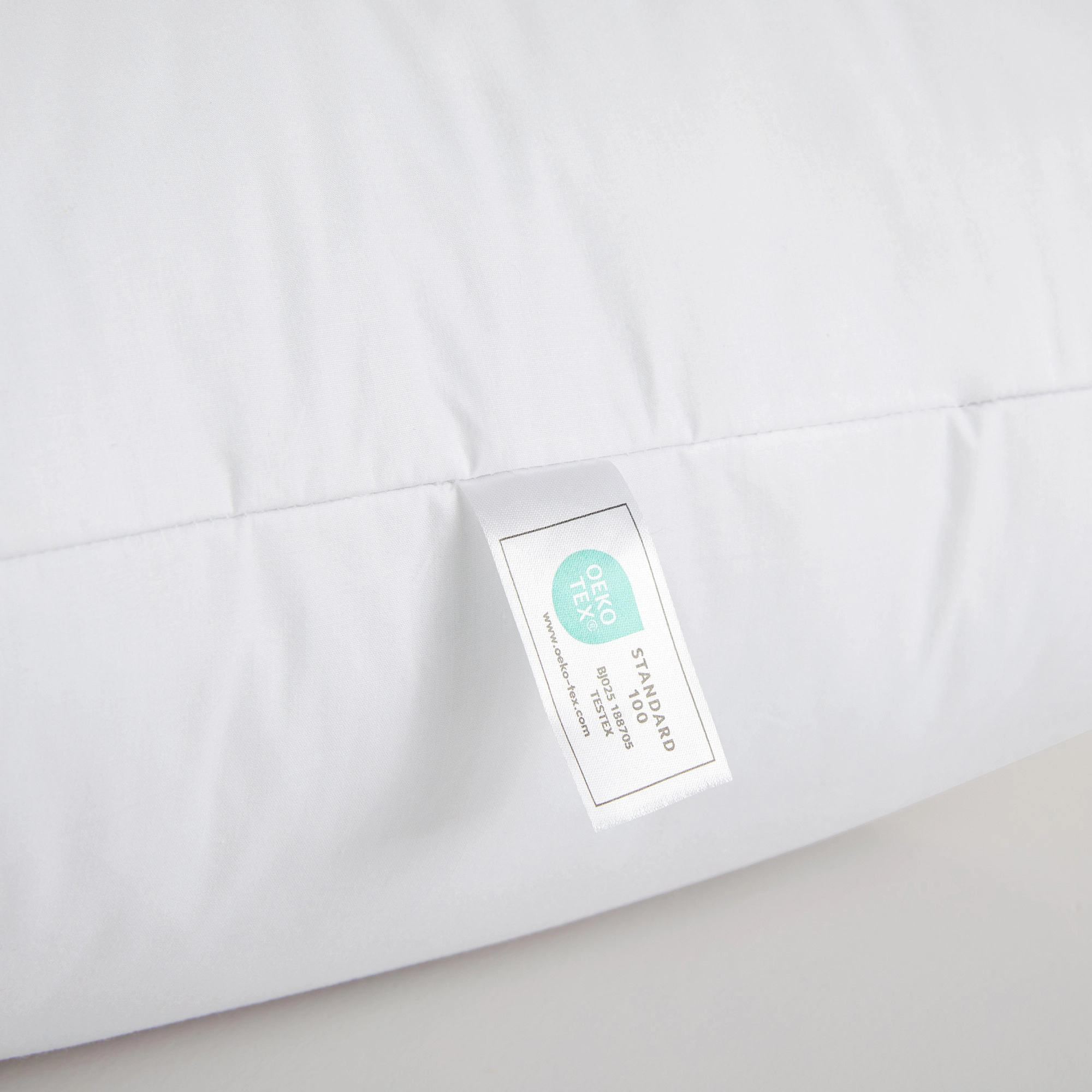 PEACENEST Luxury Goose Feather Gusseted Pillow Set of 2