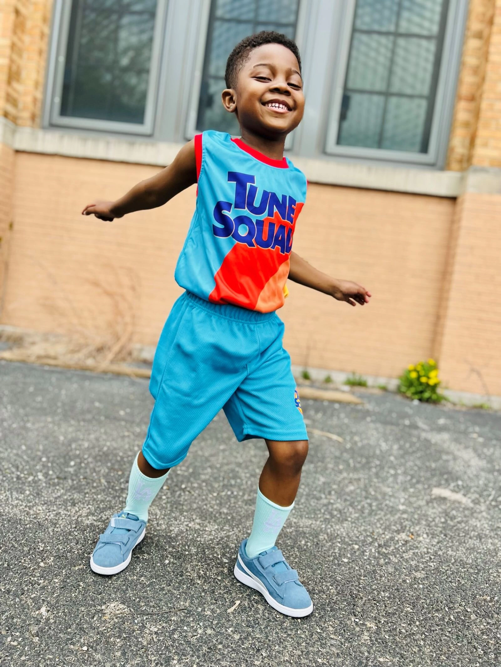 Looney Tunes Space Jam Boys' 2-Piece Athletic Tank and Shorts Set