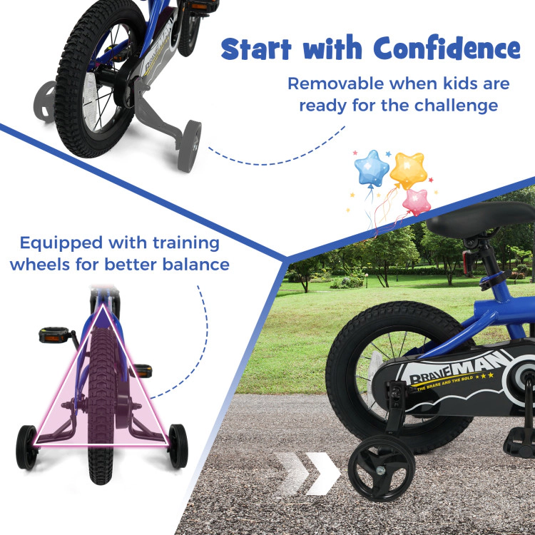 Hivvago Kids Bike with Removable Training Wheels