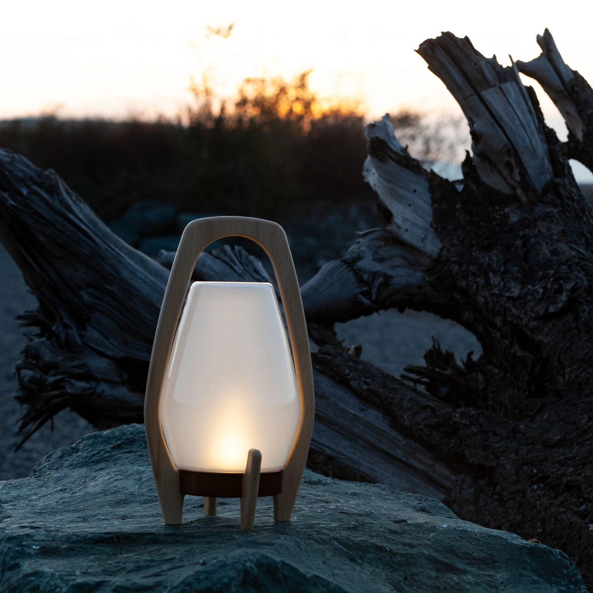 Allsop Home & Garden Drifter Lantern Rechargeable Glass LED Lanterns
