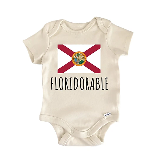 NOFO VIBES Unisex Florida State Flag Baby Gift Baby Bodysuit