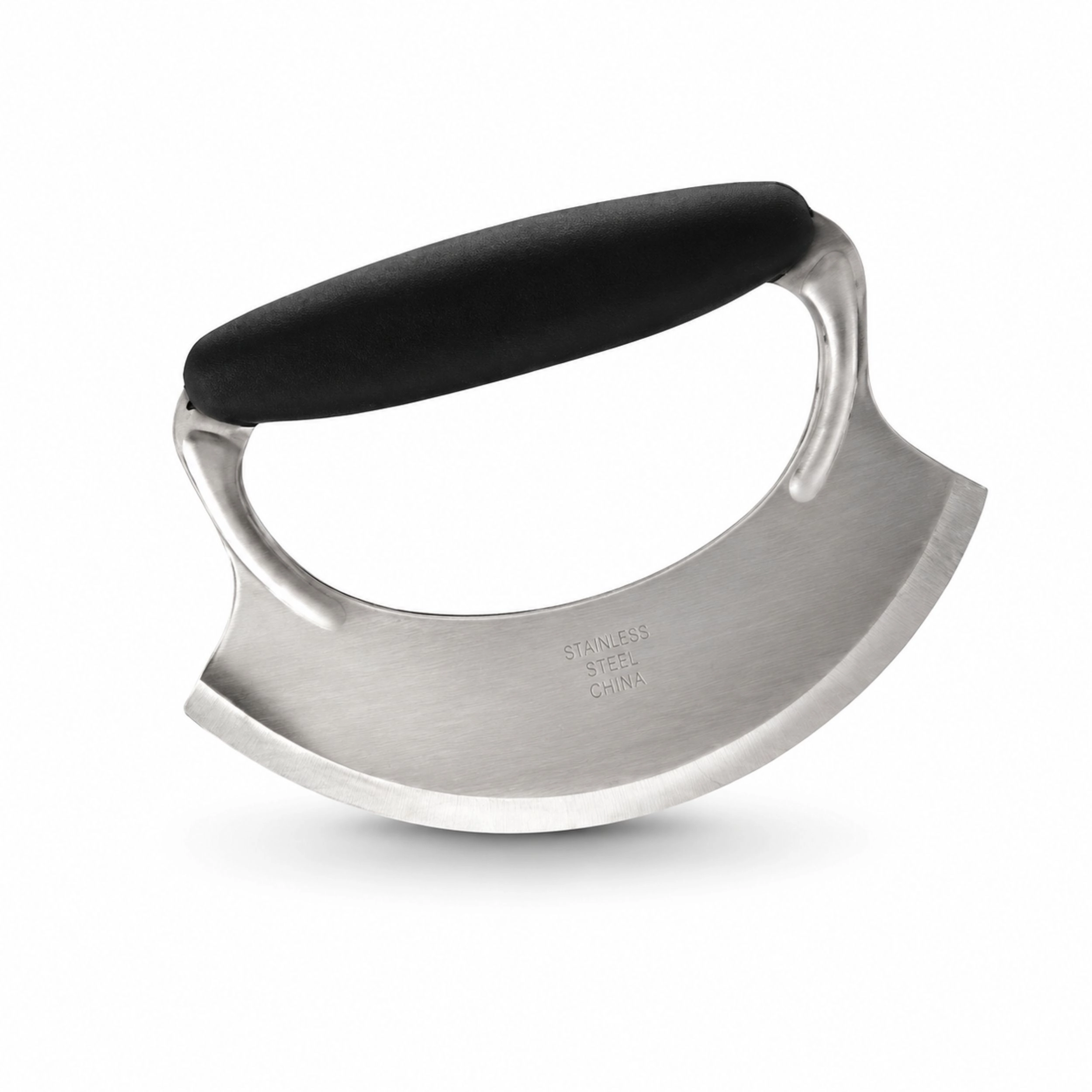 Home Collection 4.9-Inch Stainless Steel Salad Chopper with Silicone Handle