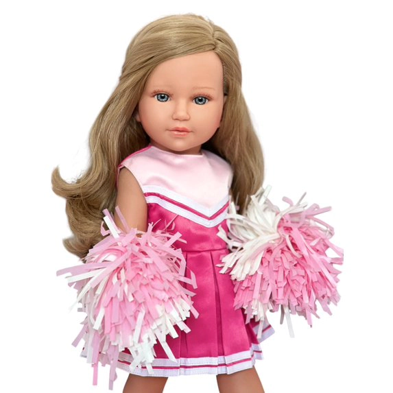 MBD® 18 Inch Girl Doll Clothes- Pink Cheerleader Outfit Fits 18 Inch Kennedy and Friends Dolls