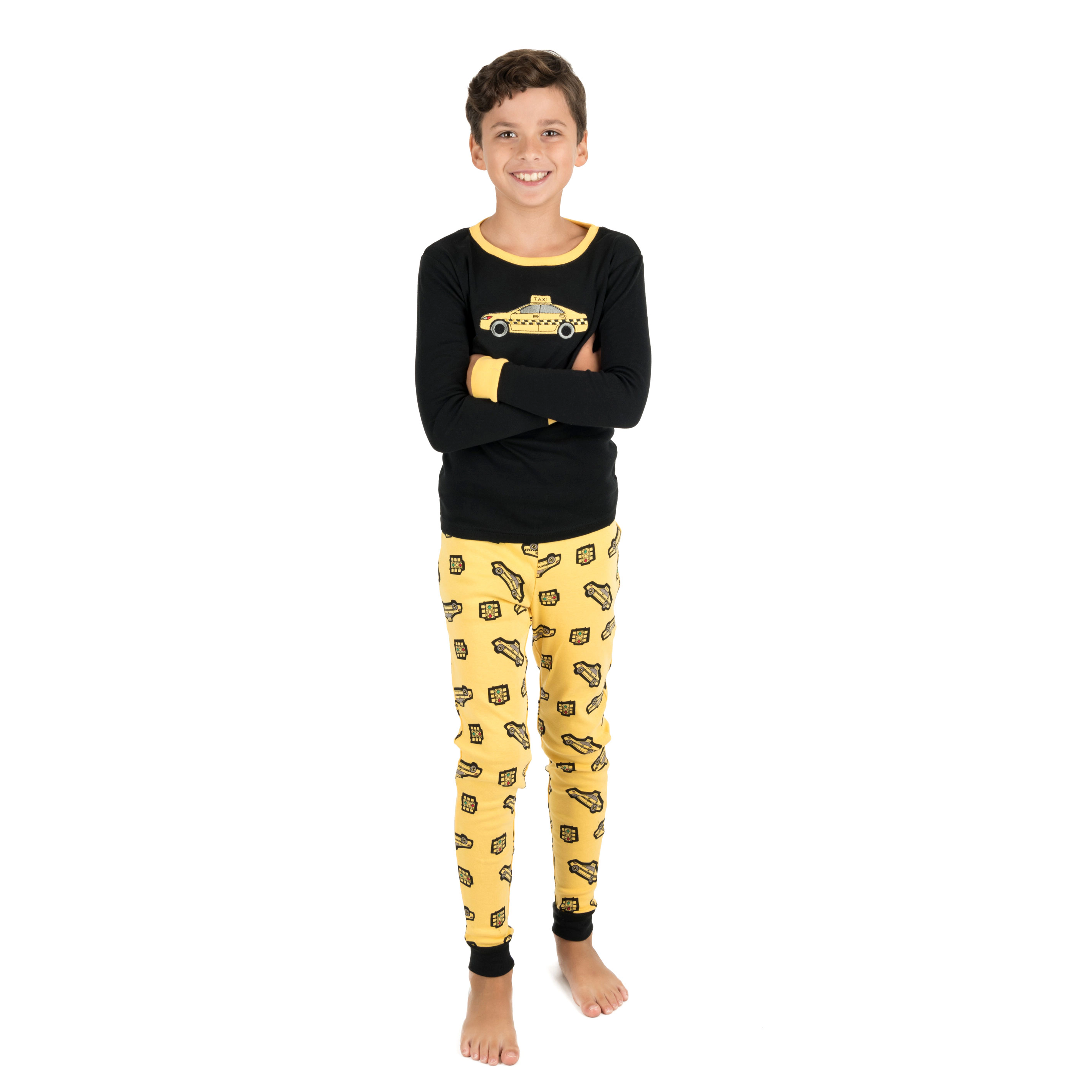 Leveret Baby/Toddler/Kids 2-pc Cotton Snug Fit Vehicle Print Pajamas