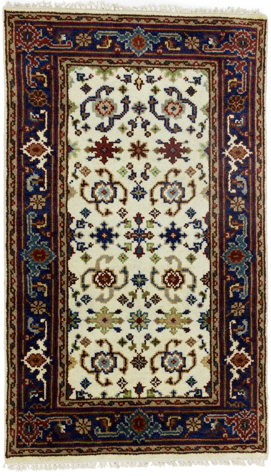 Magic Rugs Cream Floral 3X5 Indo-Mahal Oriental Rug