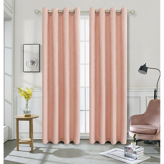 Kate Aurora Hotel Chic 2 Piece Room Darkening Grommet Top Window Curtain Panels