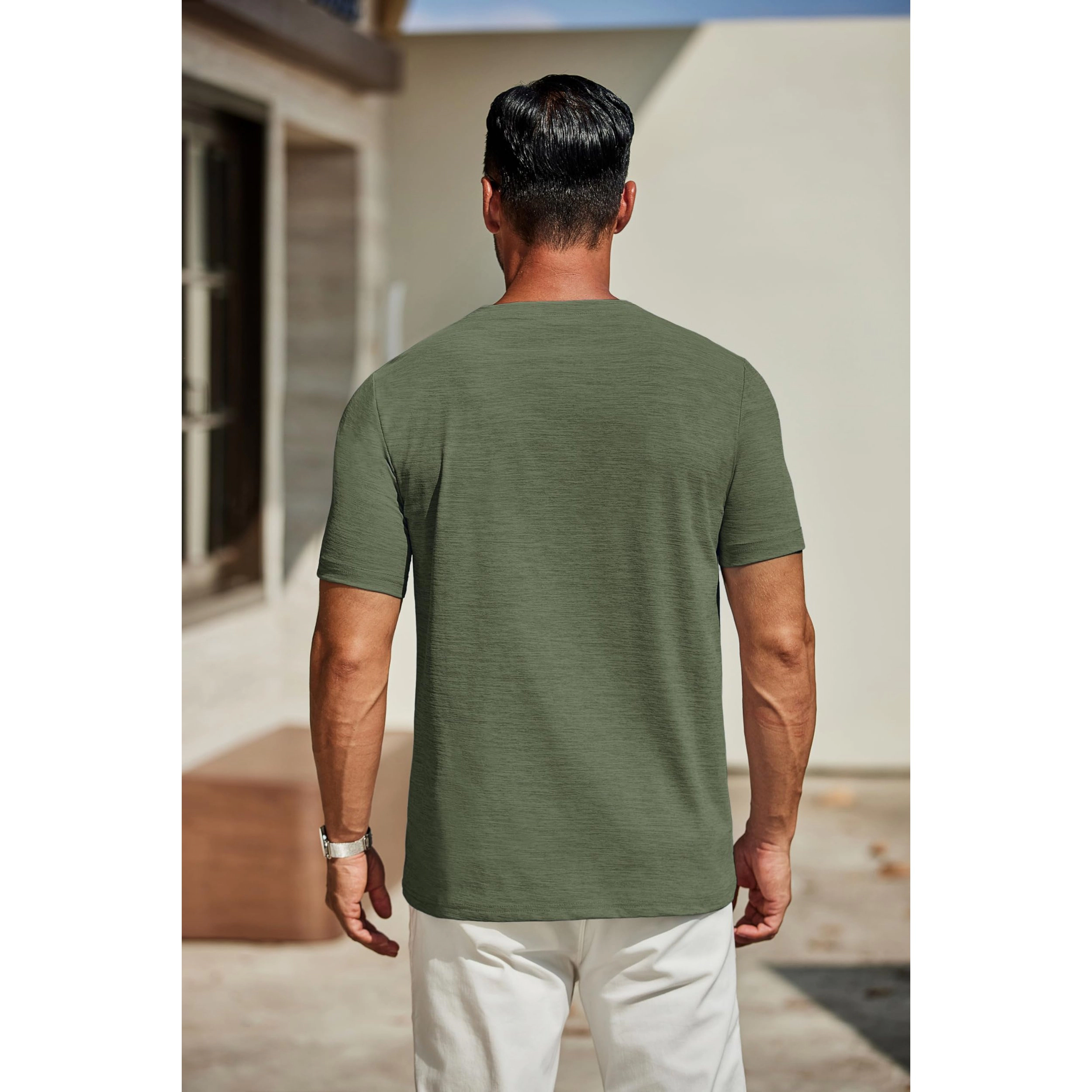 COOFANDY Men's Regular Fit V Neck Short Sleeve T-Shirt