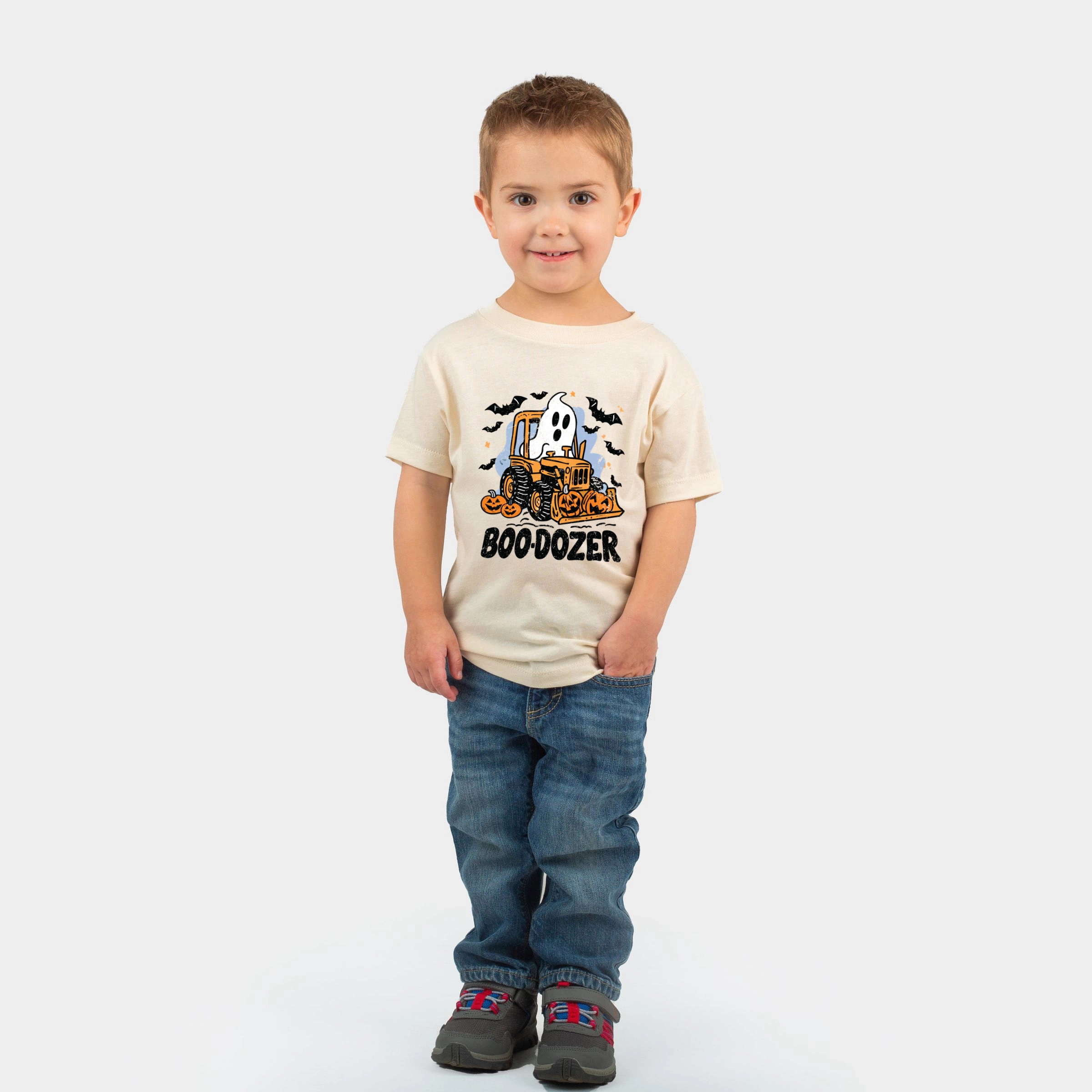 The Juniper Shop - Toddler Short Sleeve Graphic T-Shirt Boodozer Pumpkins