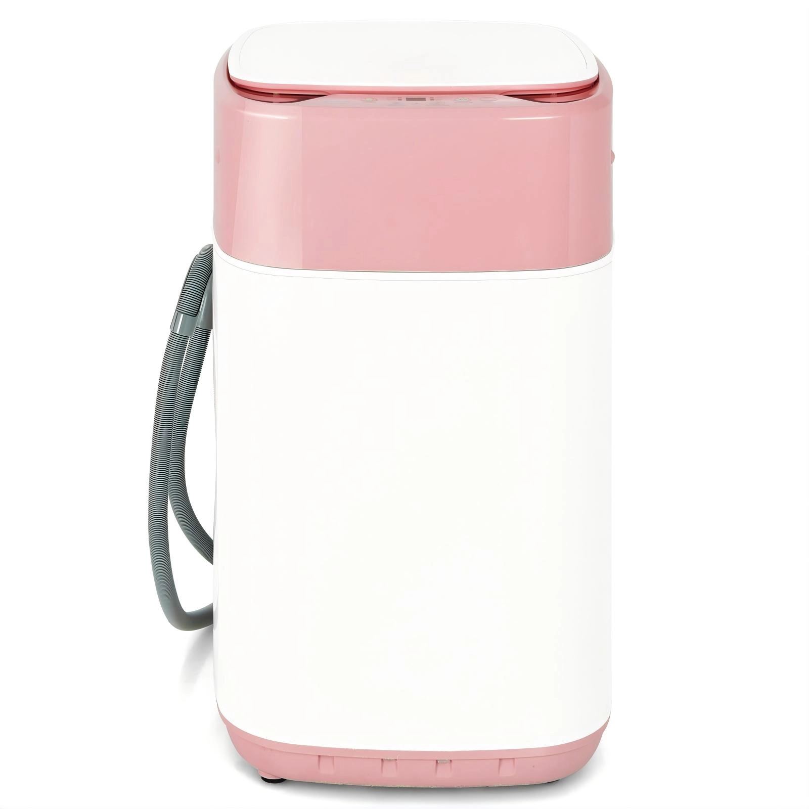 SUGIFT 8-lb Portable Fully Automatic Washing Machine with Drain Pump 1.0 cu.ft Tub 800RPM Compact 19.5-in Wide Pink