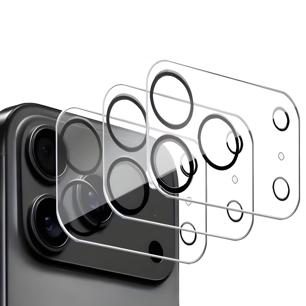 Qixxronics 3x Camera Lens Protector for iPhone 17 Pro Camera Lens Tempered Glass Protector [Night Circle]