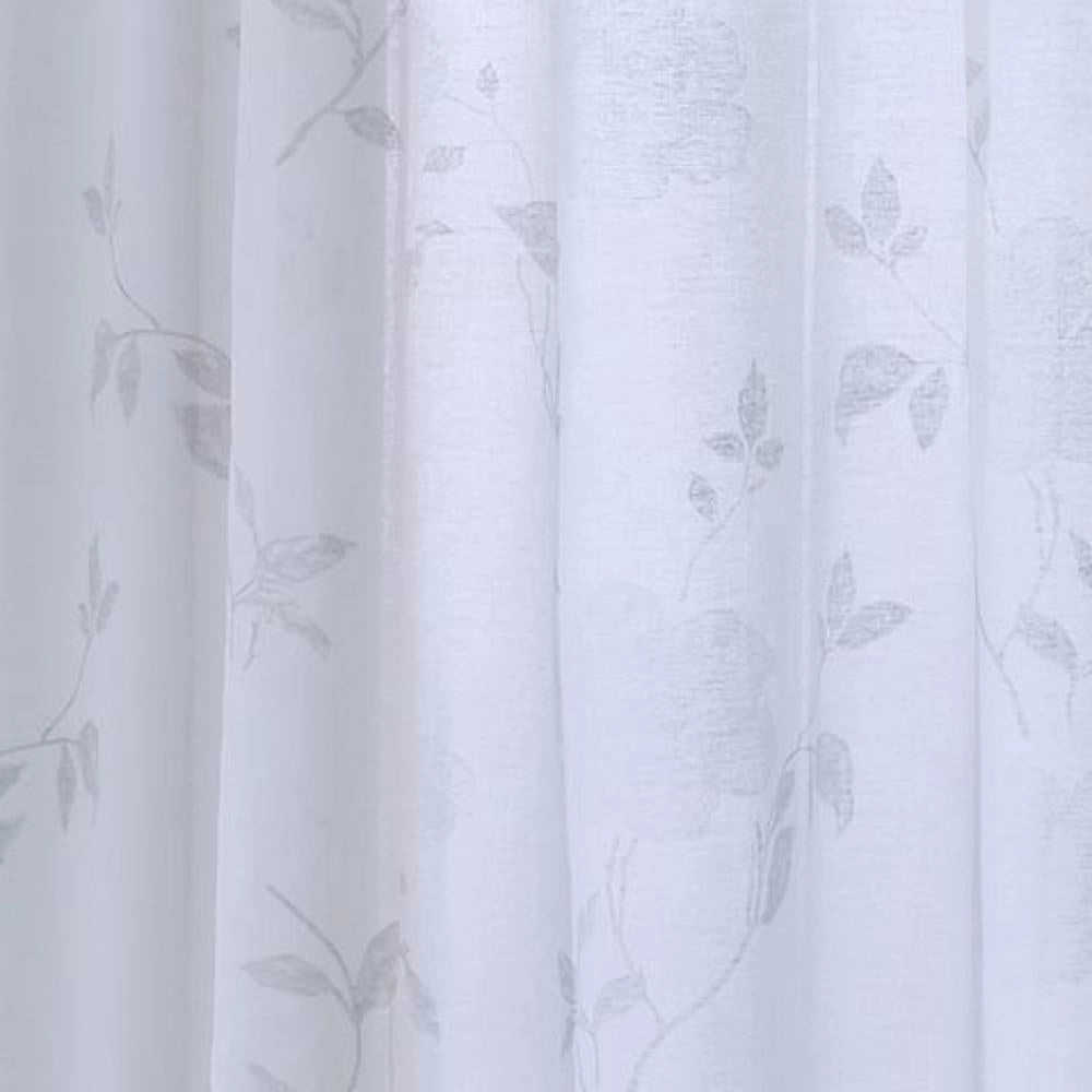 Commonwealth Habitat Triston Window Top Panel With 8 Silver Grommets 1" Side Hems and 3" Bottom Hem - White
