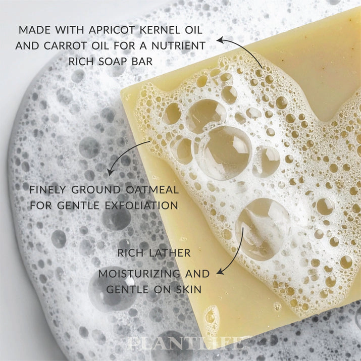 Plantlife Apricot Oatmeal Aromatherapy Skin Bar