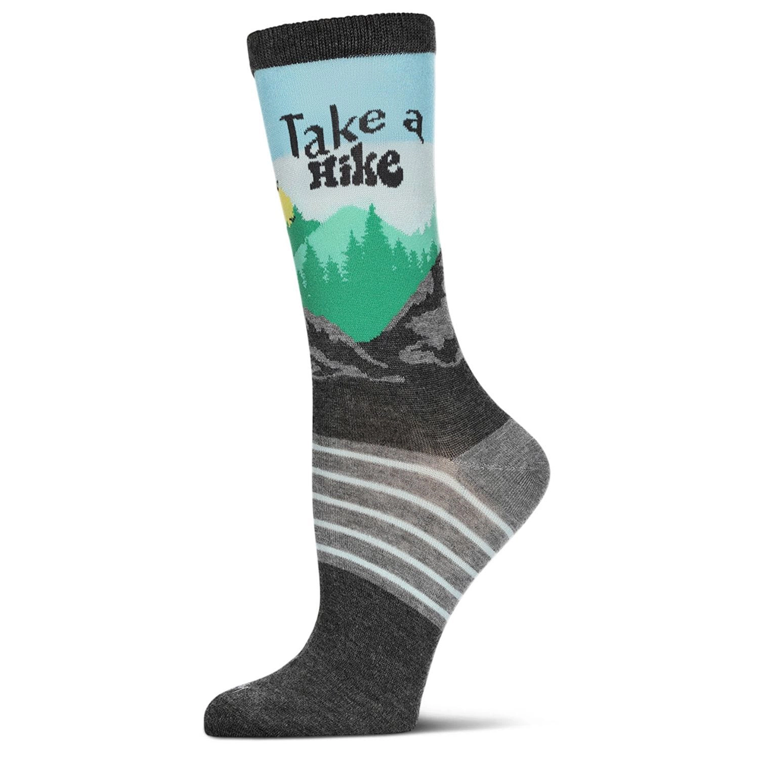 MeMoi Women's Take A Hike Rayon From Bamboo Crew Socks