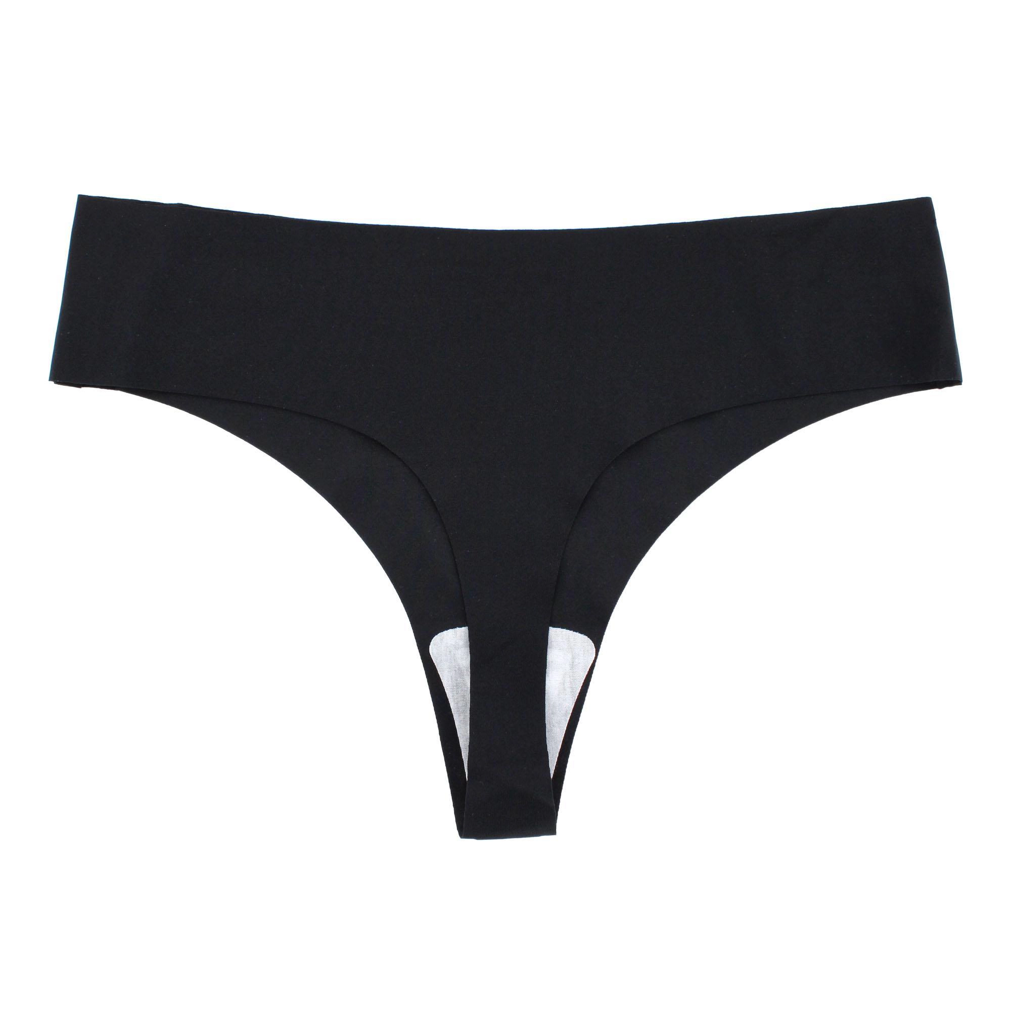 CTM Women's No-Show Smooth Stretch Comfort Thong