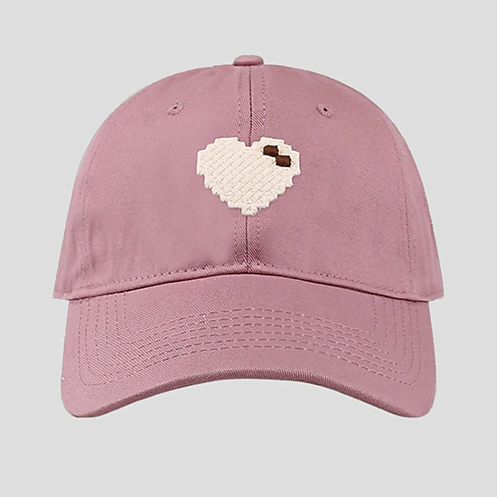 Anna-Kaci Women's Valentine Pixel Heart Wide - Brim Baseball Cap