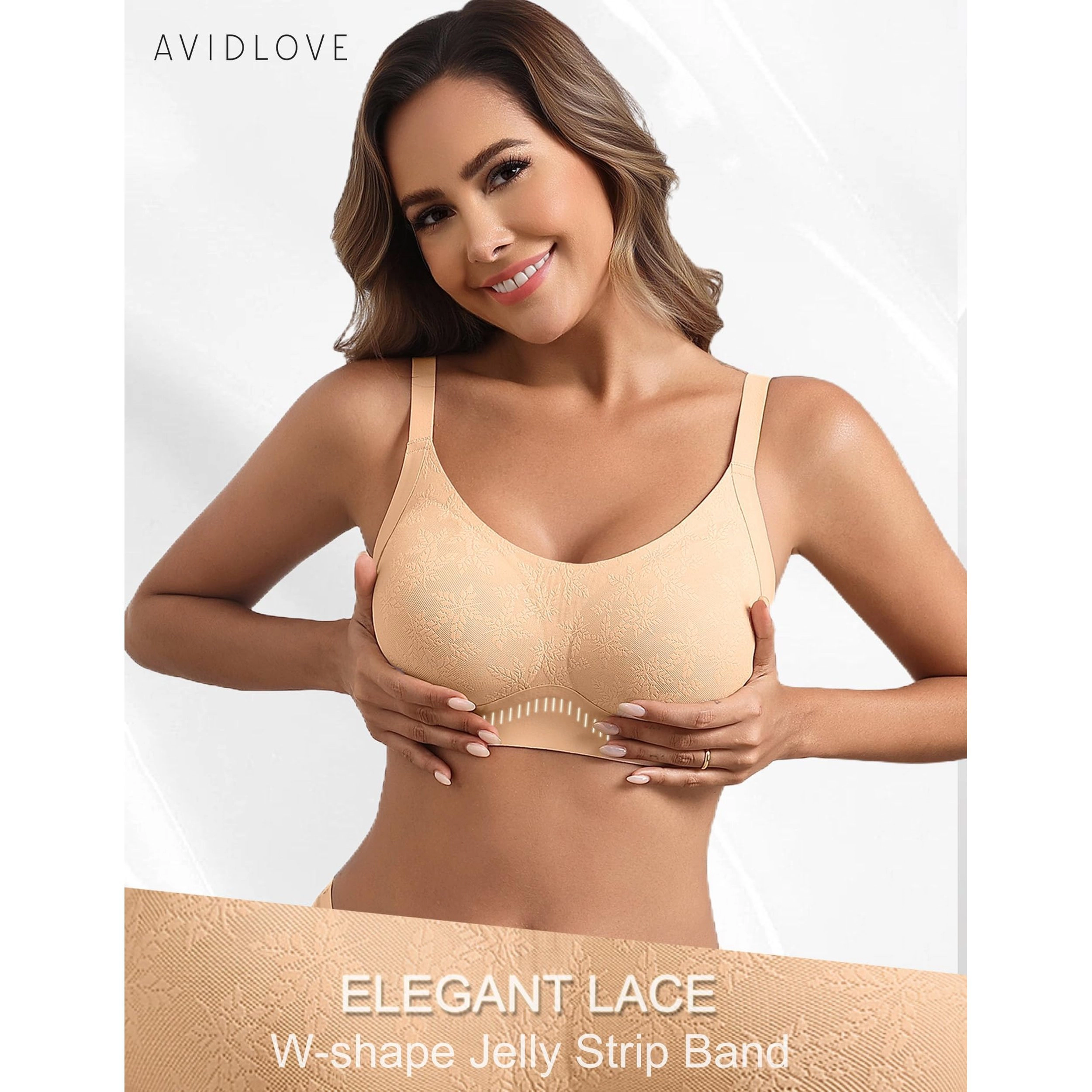Avidlove Women's Seamless Wireless Full Coverage Bra