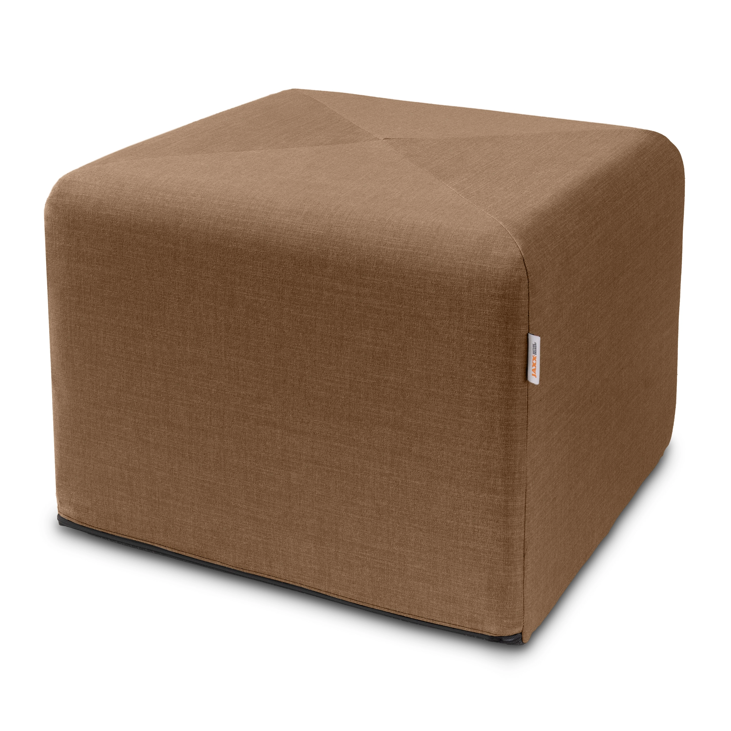 Jaxx Monroe Square Foam Ottoman with Stain Resistant Performance Fabric, Large (24 x 24 18)