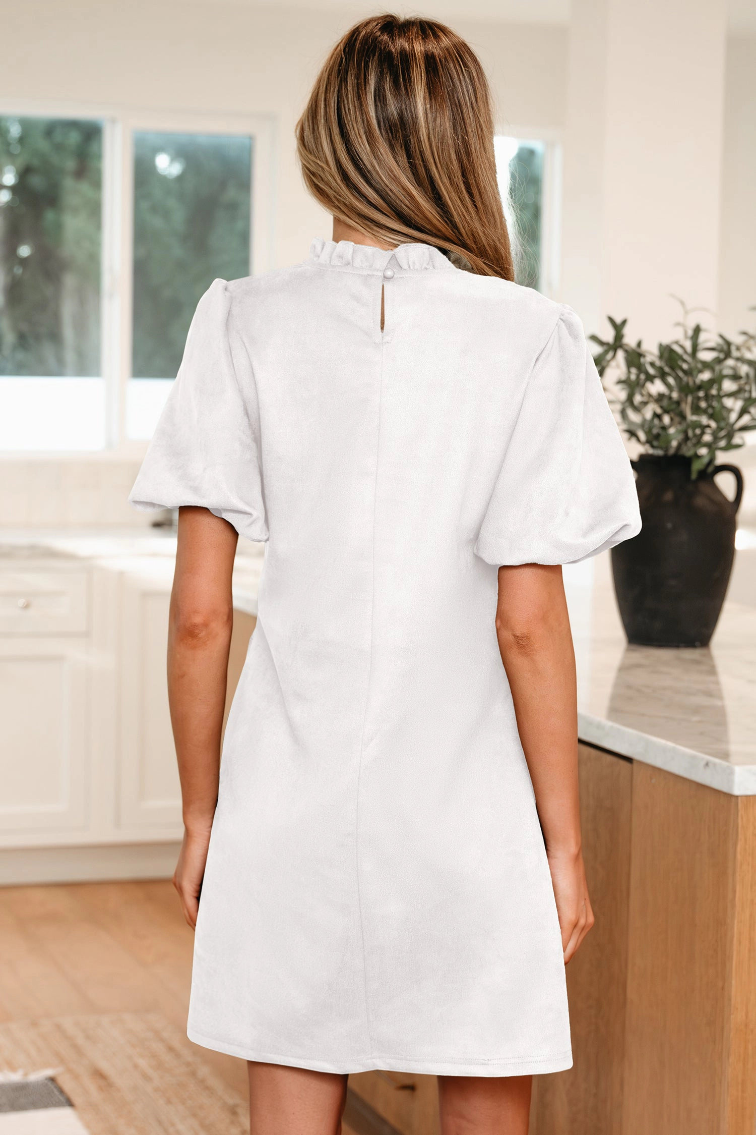 Threaded Pear Women's Trinity Sleeve Shift Mini Dress