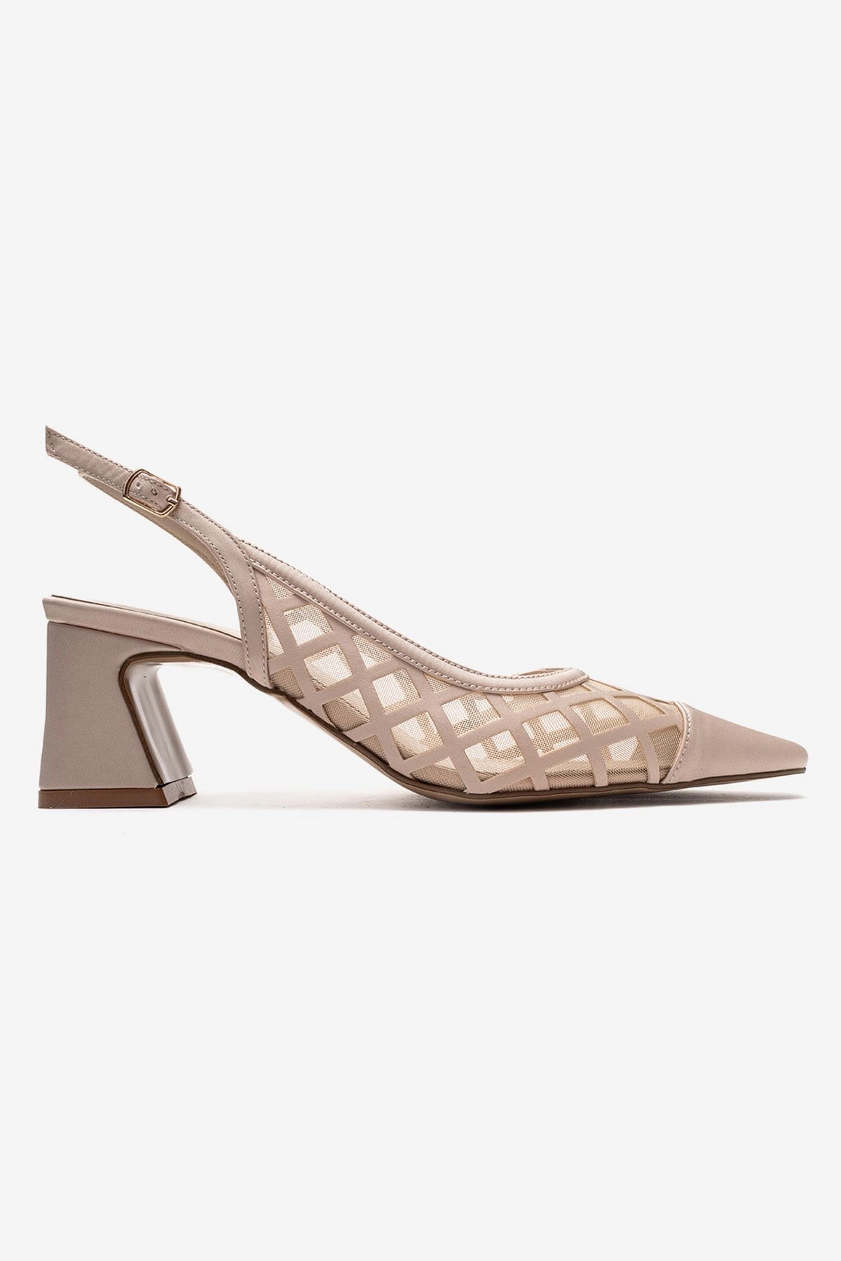 Prologue Shoes Womens Alveron Block Heel Mesh Pump