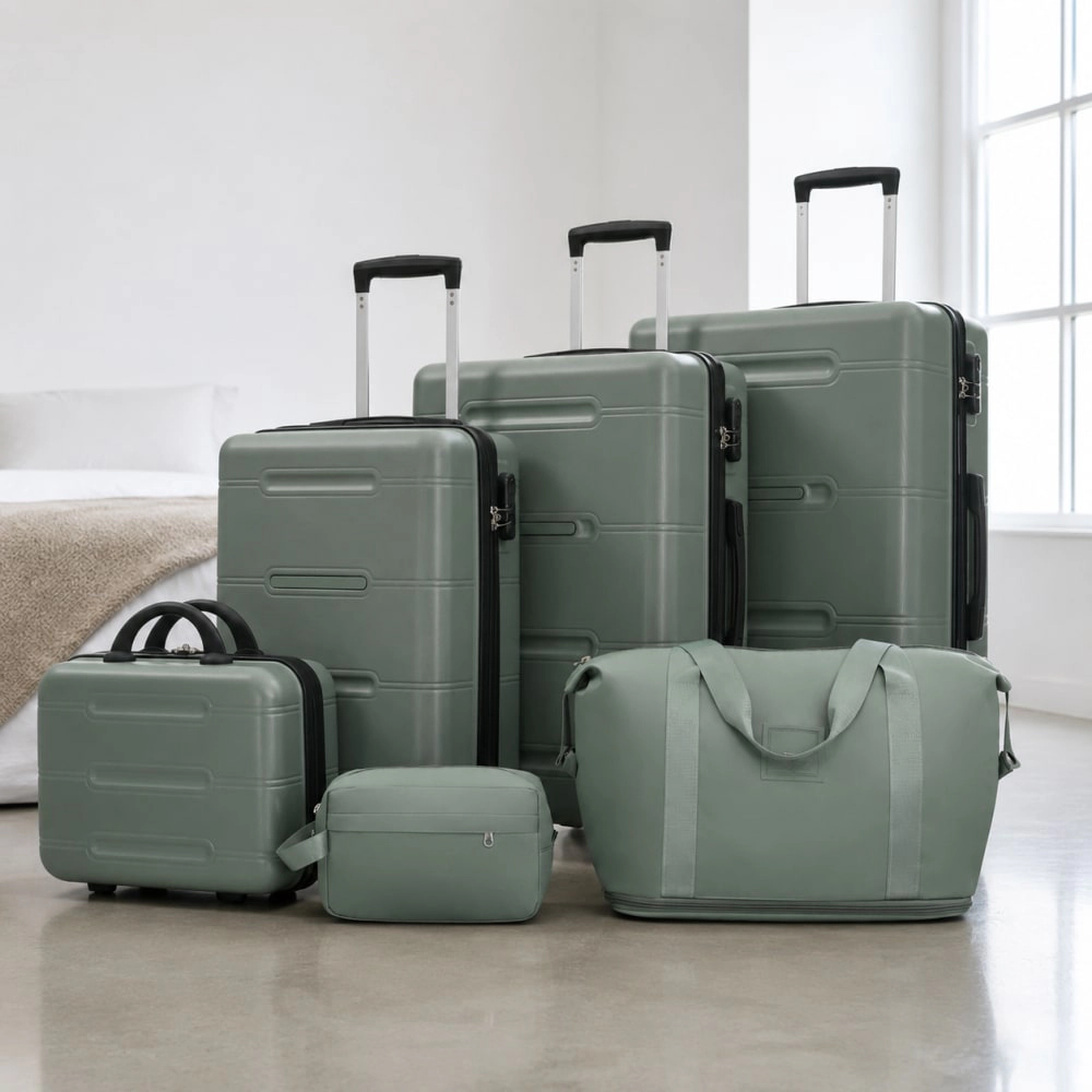 WOW PIONEER Lightweight Hard Case Checked Luggage
