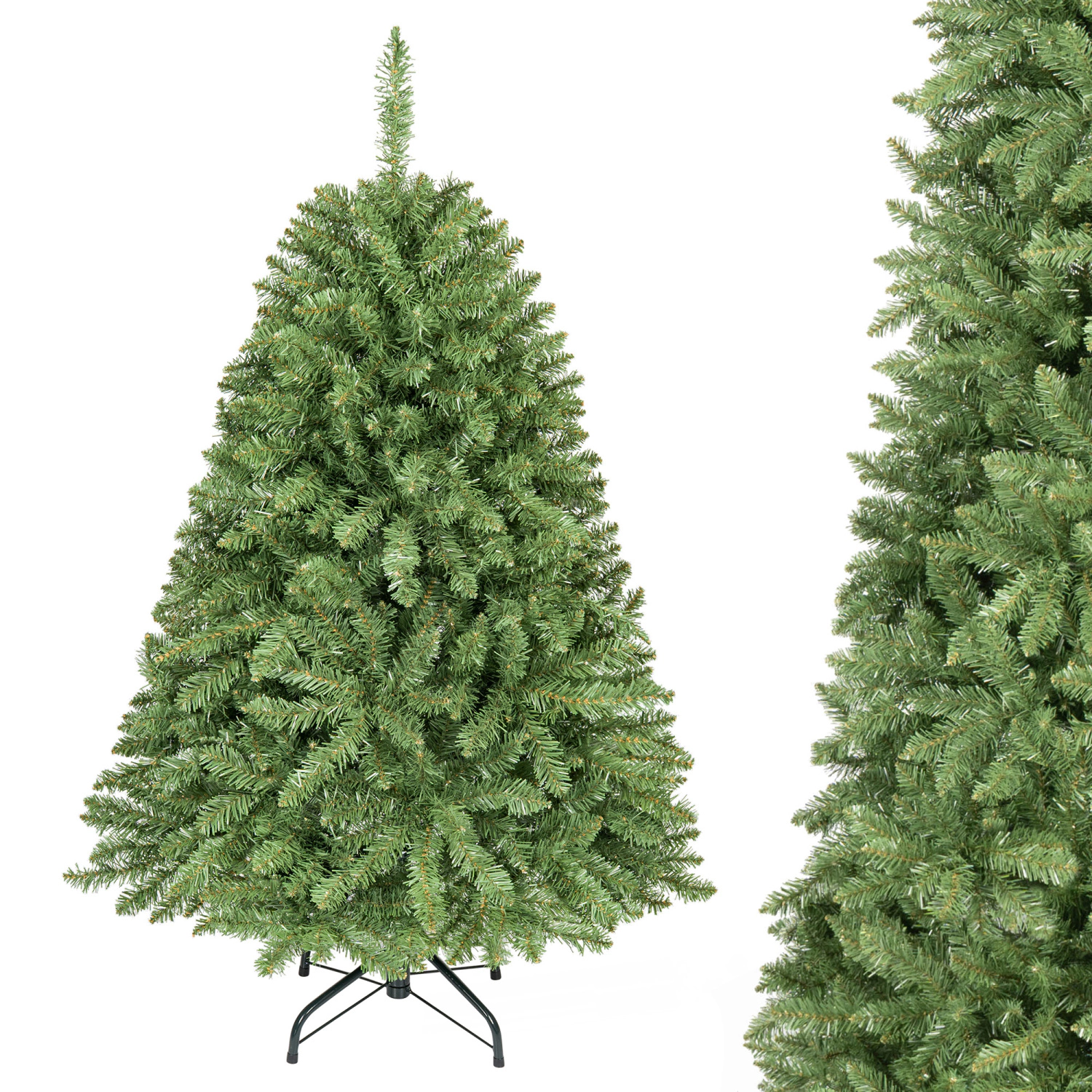 LJG Artificial Christmas Tree with Easy-Setup Hinges