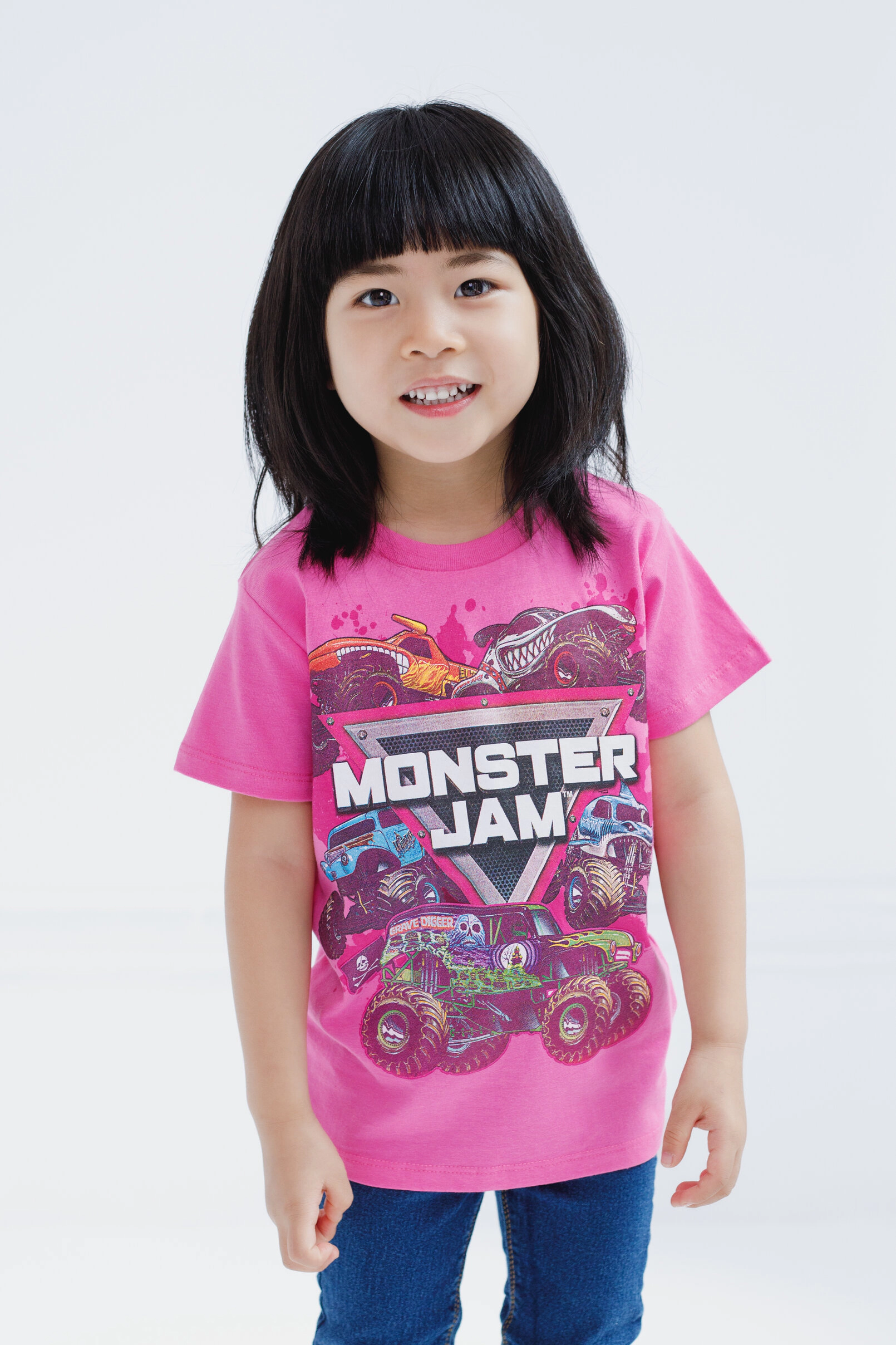 Monster Jam Girls' 2-Pack Short Sleeve T-Shirts