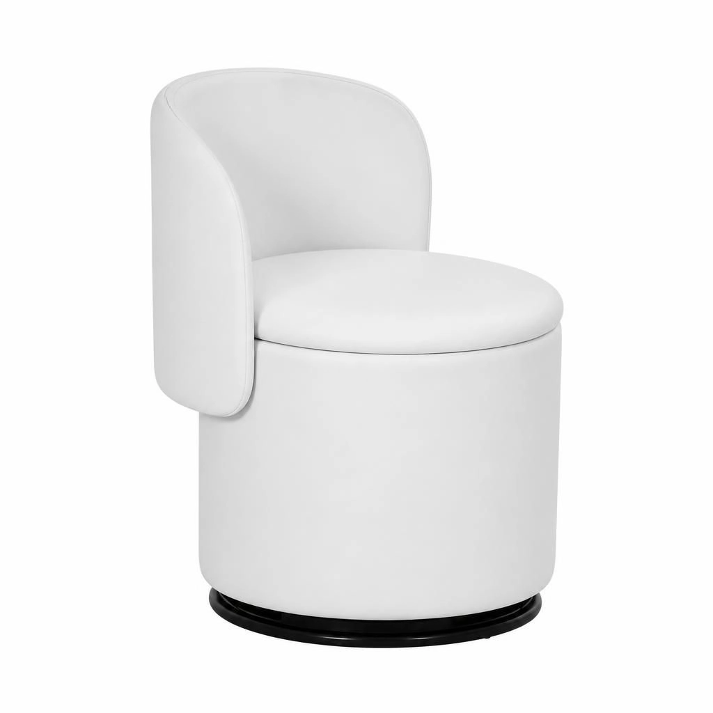 GOODSILO Modern Soft Upholstered Teddy Fabric Accent Chair
