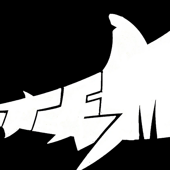 LA Pop Art Men's Word Art T-Shirt - "Bite Me" Shark