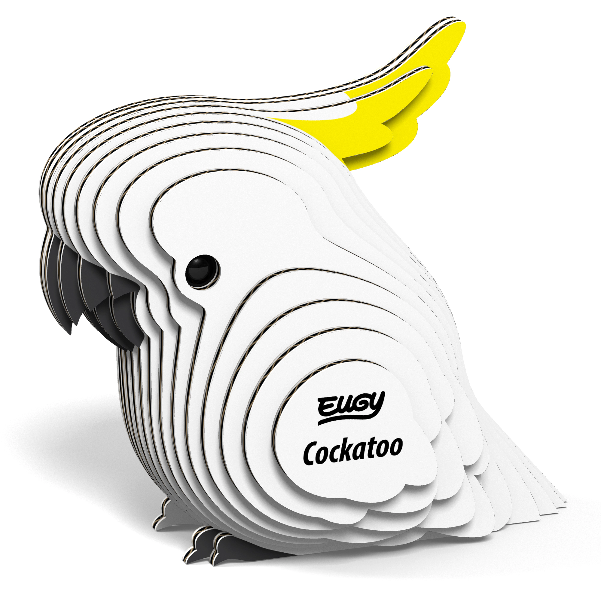 EUGY Cockatoo 3D Puzzle - contains 22 puzzle pieces