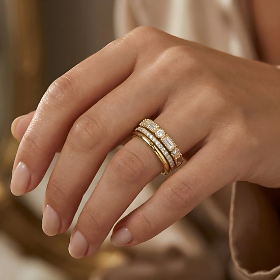 Mint & Lily Women's Vintage Ring Stack