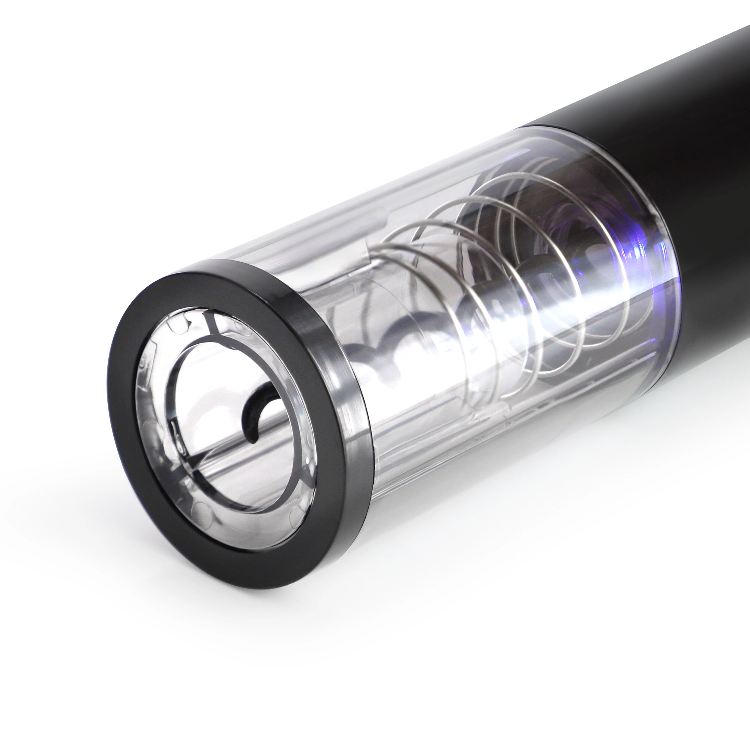 Brentwood Portable Electric Wine Bottle Opener with Foil Cutter in Black