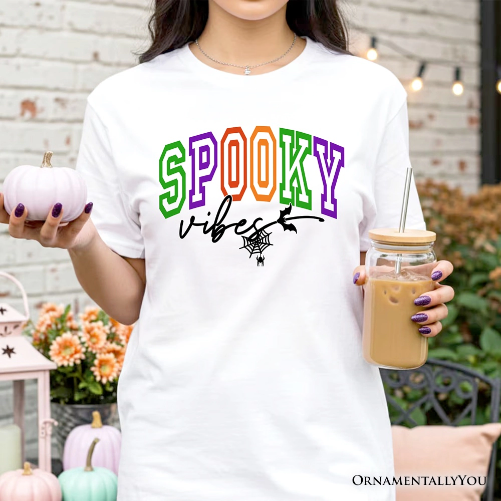 OrnamentallyYou Unisex Spooky Vibes Halloween T-Shirt