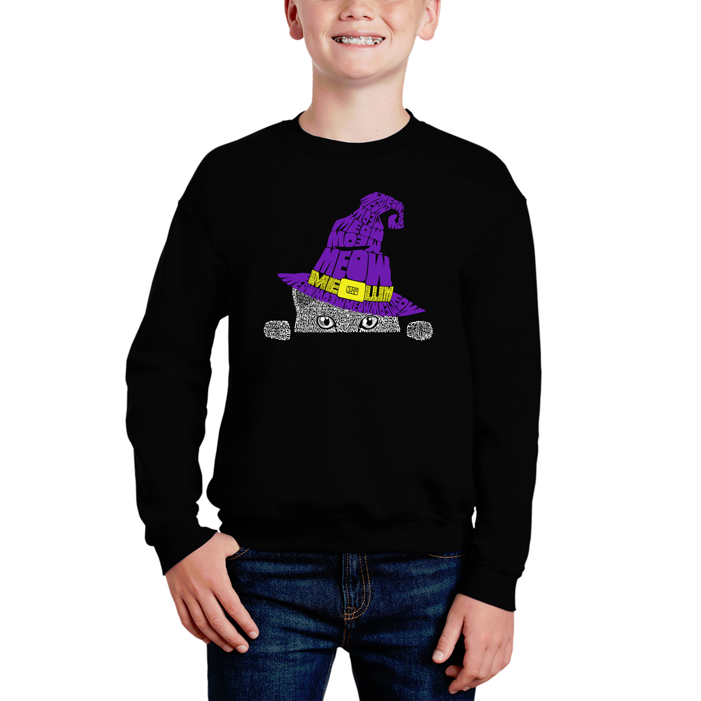 LA Pop Art Boy's Word Sweatshirt