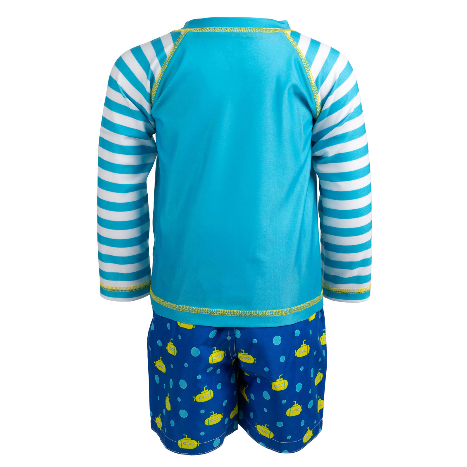 Cocomelon JJ Boys' 2-Piece Rash Guard and Swim Trunks Set