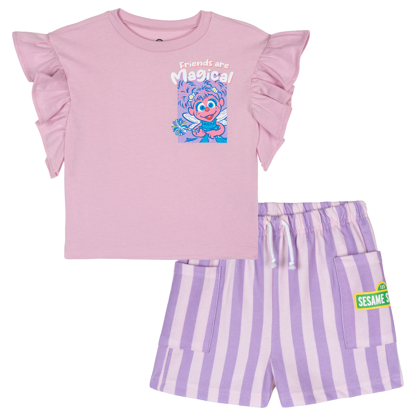 Sesame Street Girls' T-Shirt & Shorts Set