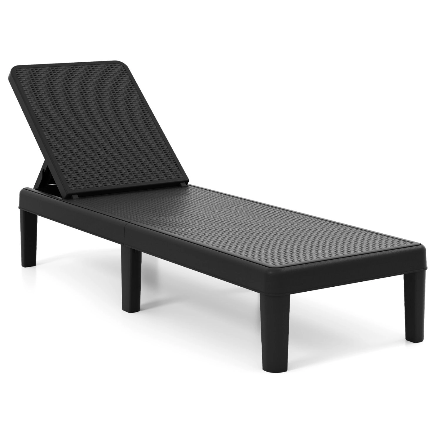 SlickBlue Adjustable Outdoor Chaise Lounge Chair for Patio Poolside