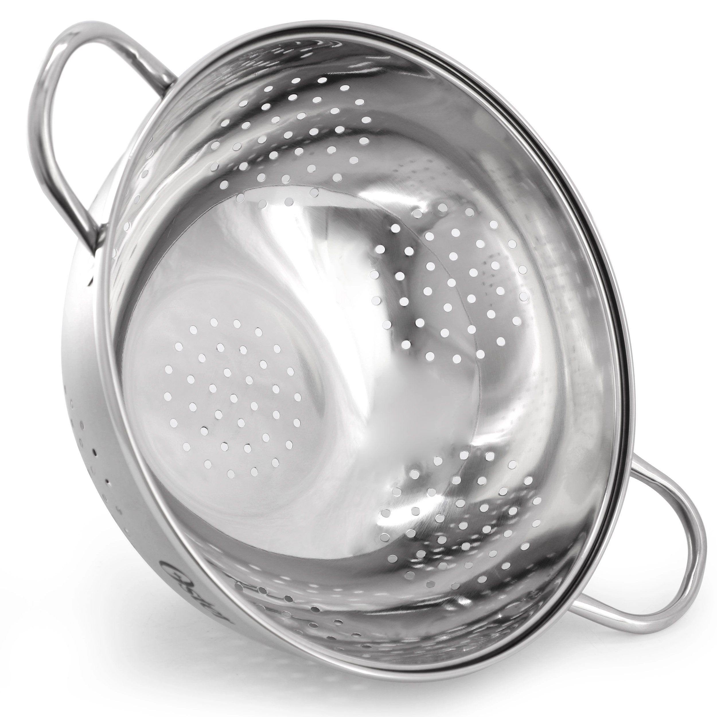 Oster Corden 5 Quart Stainless Steel Colander in Brushed Silver