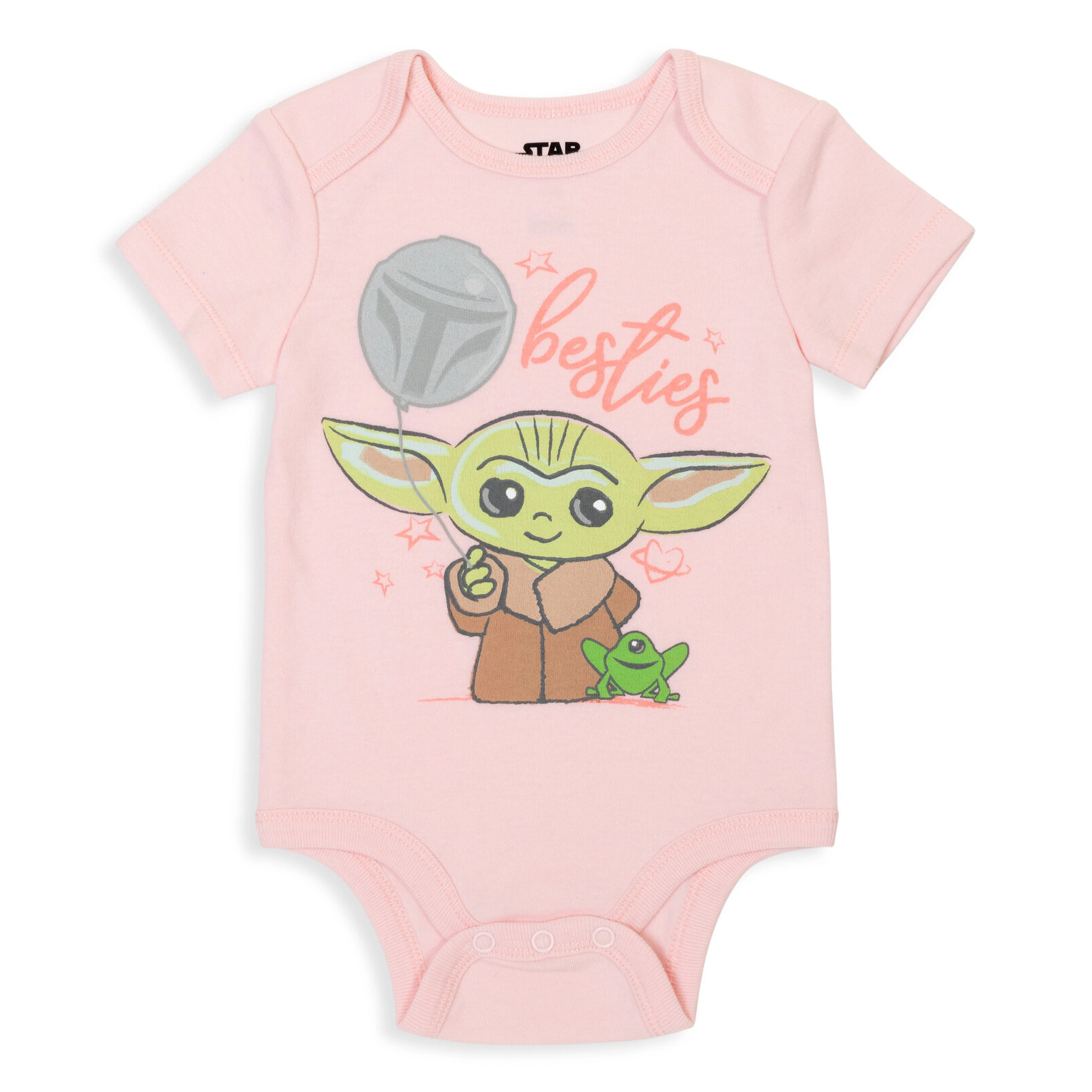 Star Wars The Mandalorian Grogu Baby Girls' 5-Pack Short Sleeve Bodysuits