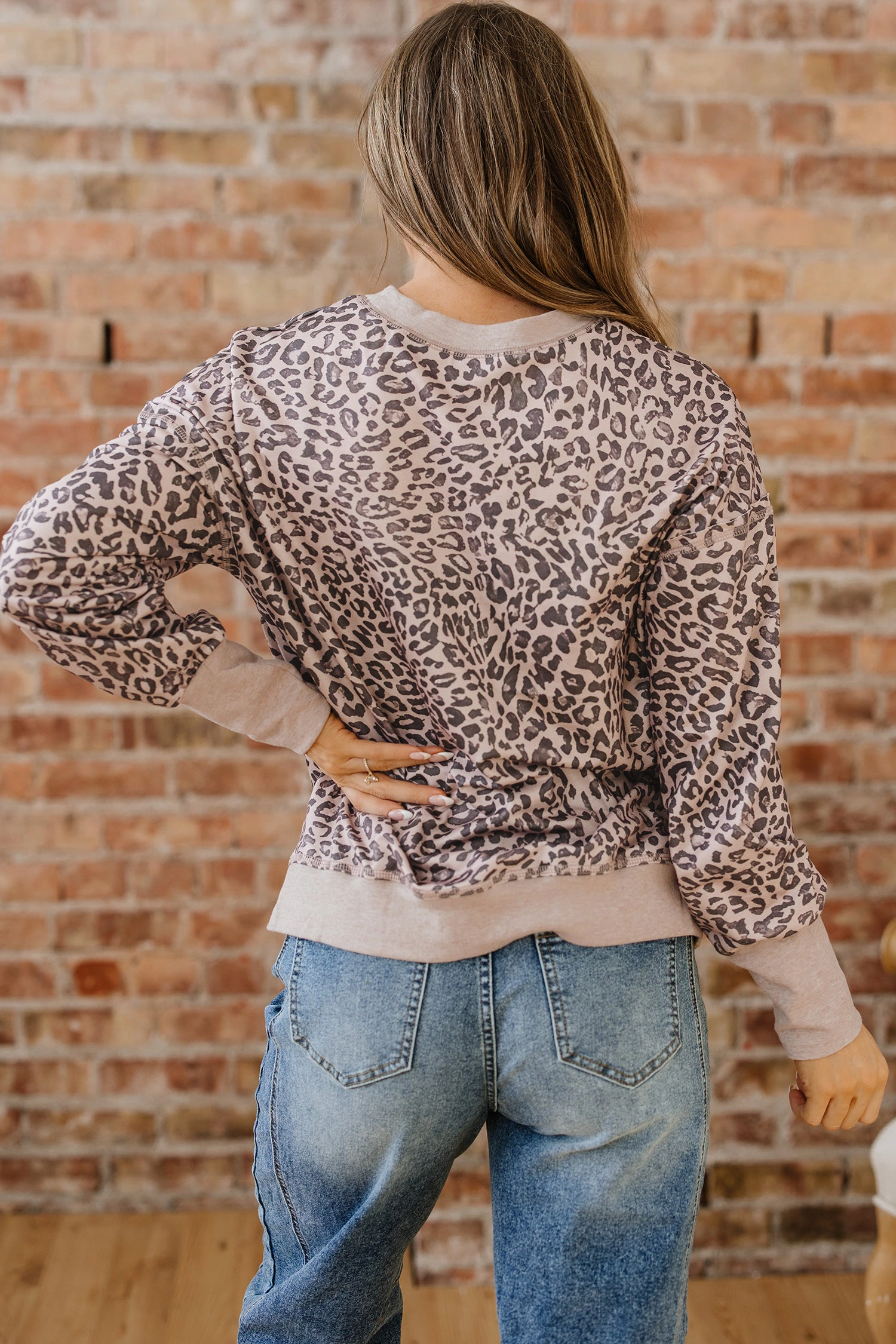 Threaded Pear Women's Mila Print Patchwork Sweatshirt