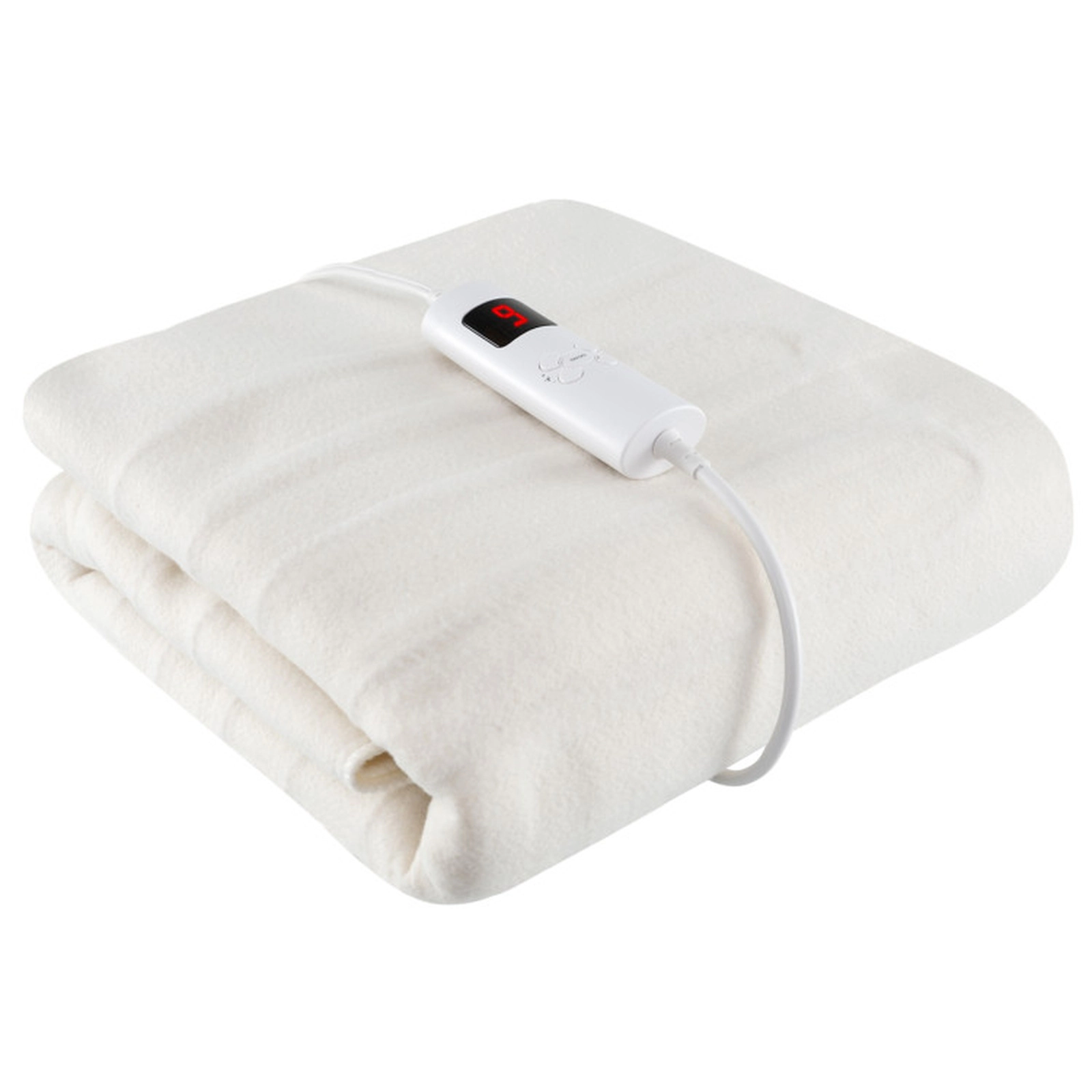 SUGIFT Twin Size LED Controller 9 Heat Settings 9-Hour Auto Off Electric Heated Mattress Pad 76-in x 39-in White