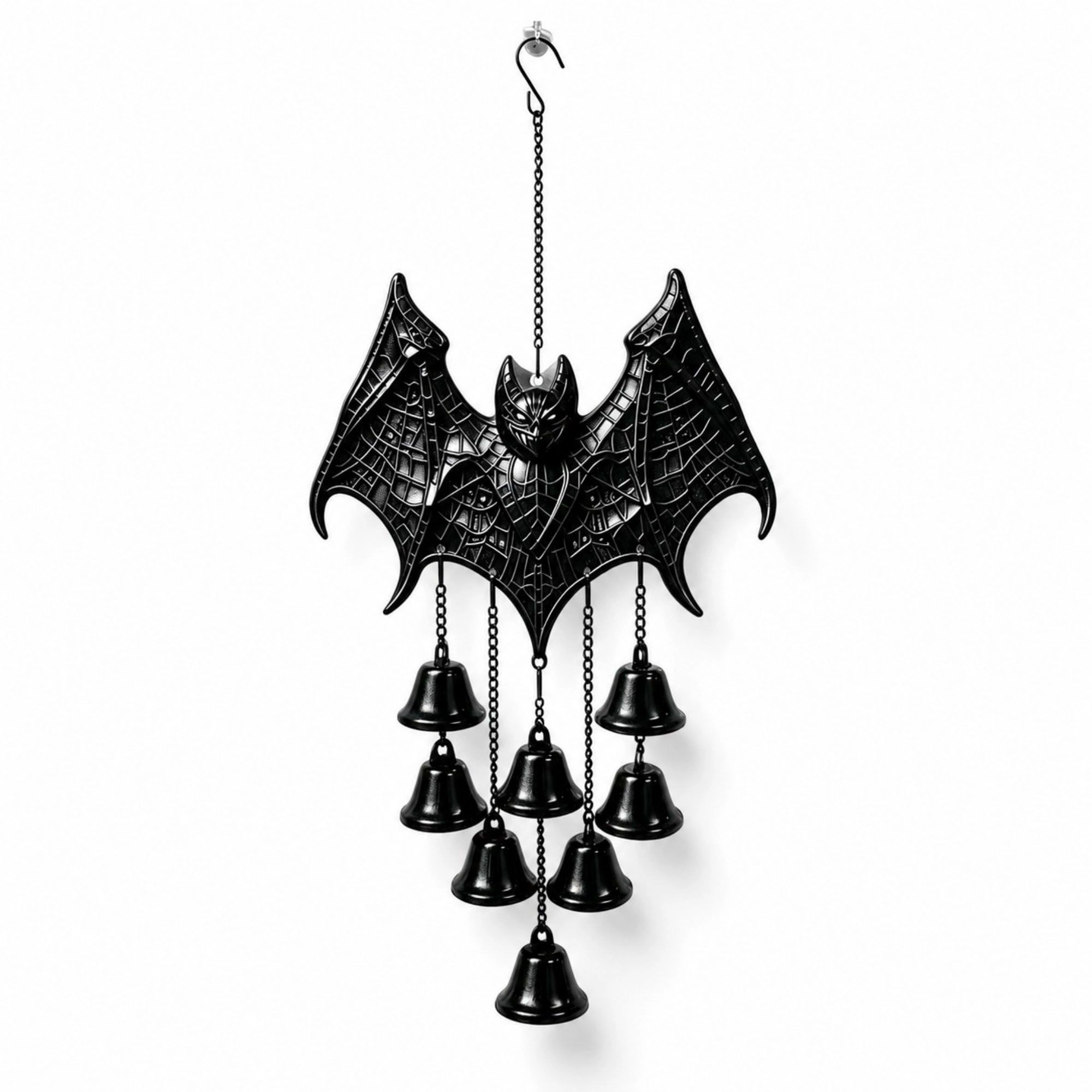 Alilang Halloween Metal Bat Hanging Wall Decor