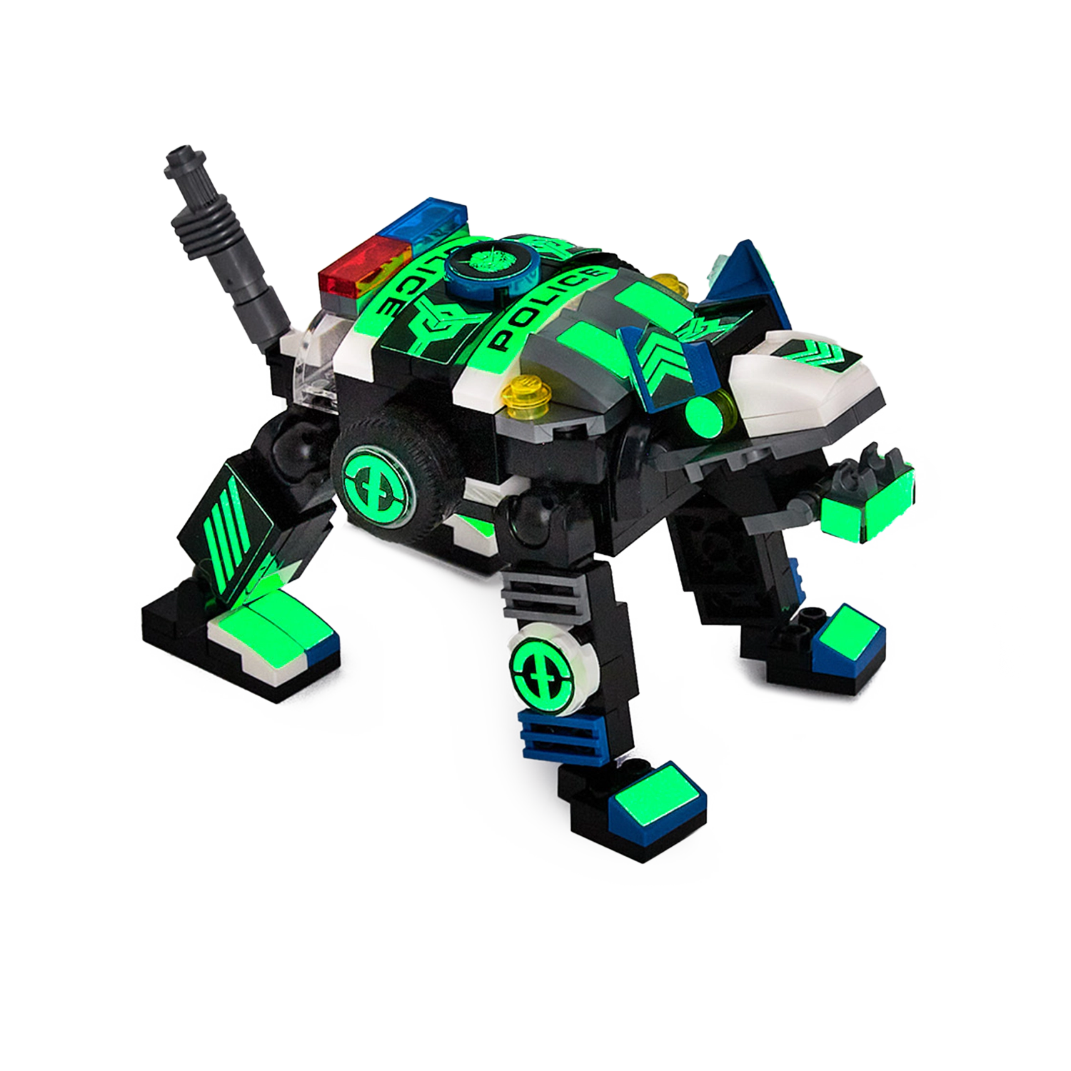 Robotryx Kids Voltroid Police 3-in-1 Robot Set - 245-Piece Hero Squad Building Set