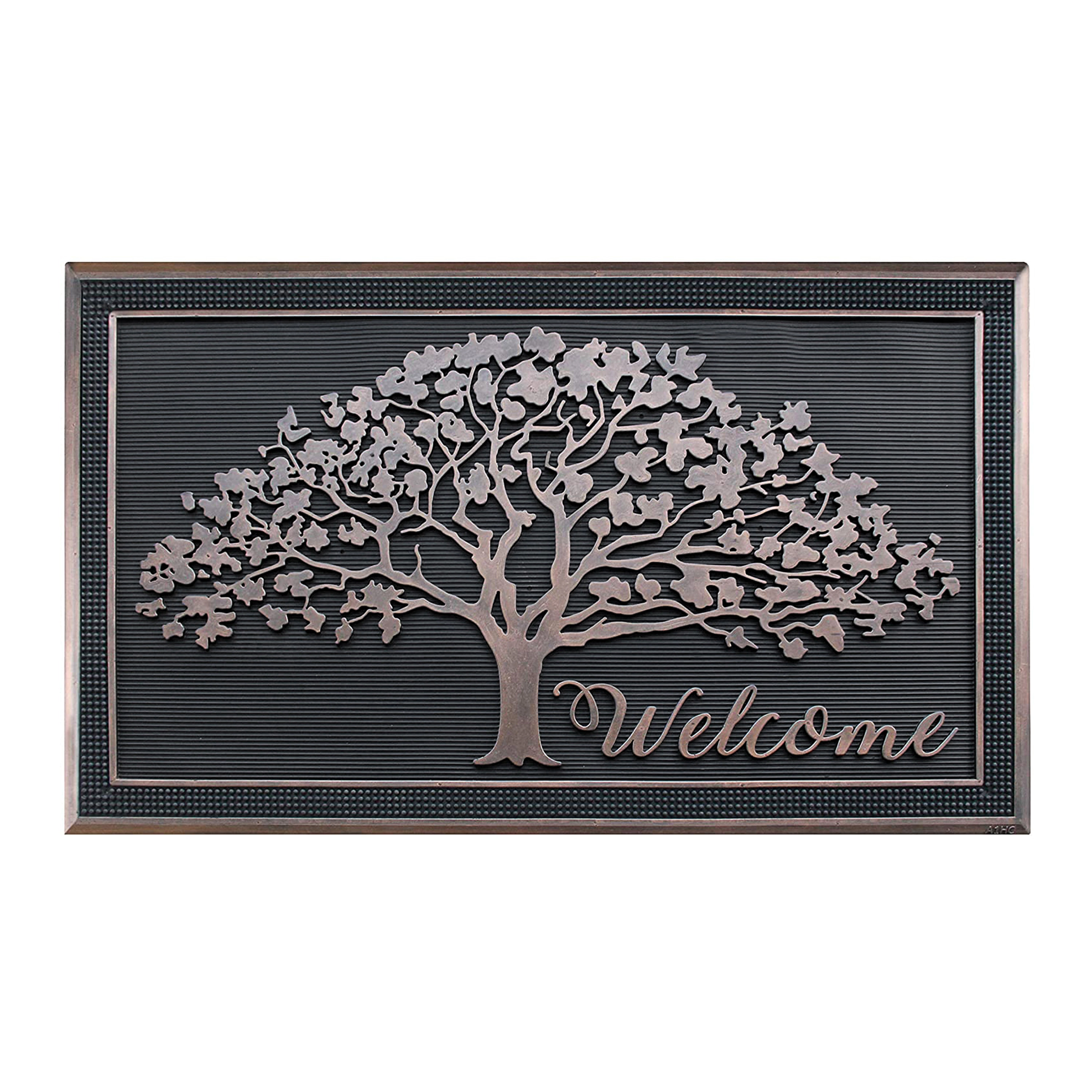 A1HC Rubber Door Mat 48x30 Inches Heavy Duty Non-Slip Low-Profile