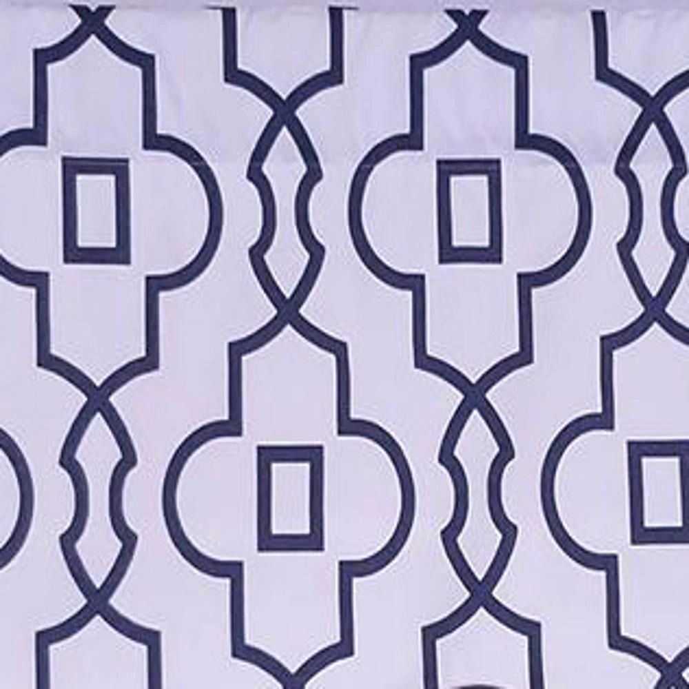 RLF Home Modern Design Classic Crusade Regal Style Window Valance  50" x 17" Light Navy