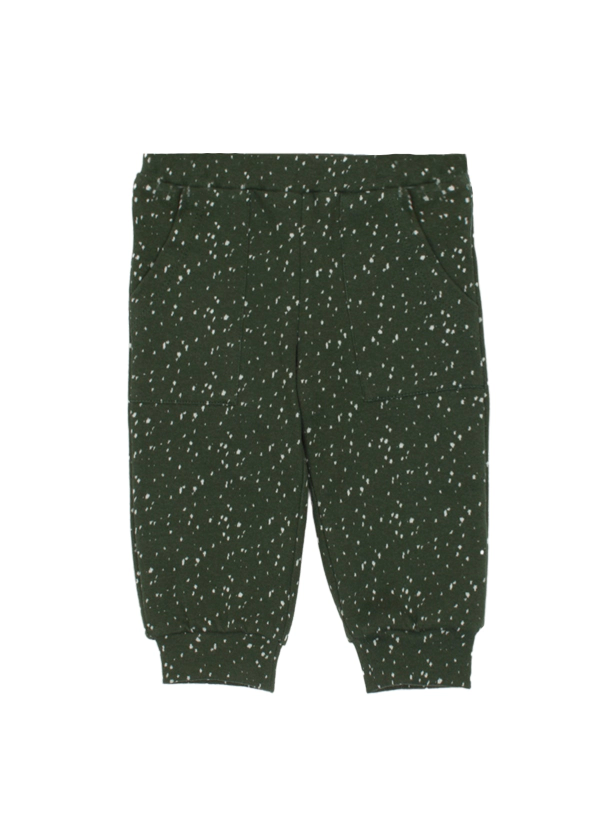 Milo Knit Relaxed Tapered Jogger Pant, Forest Green Speckle